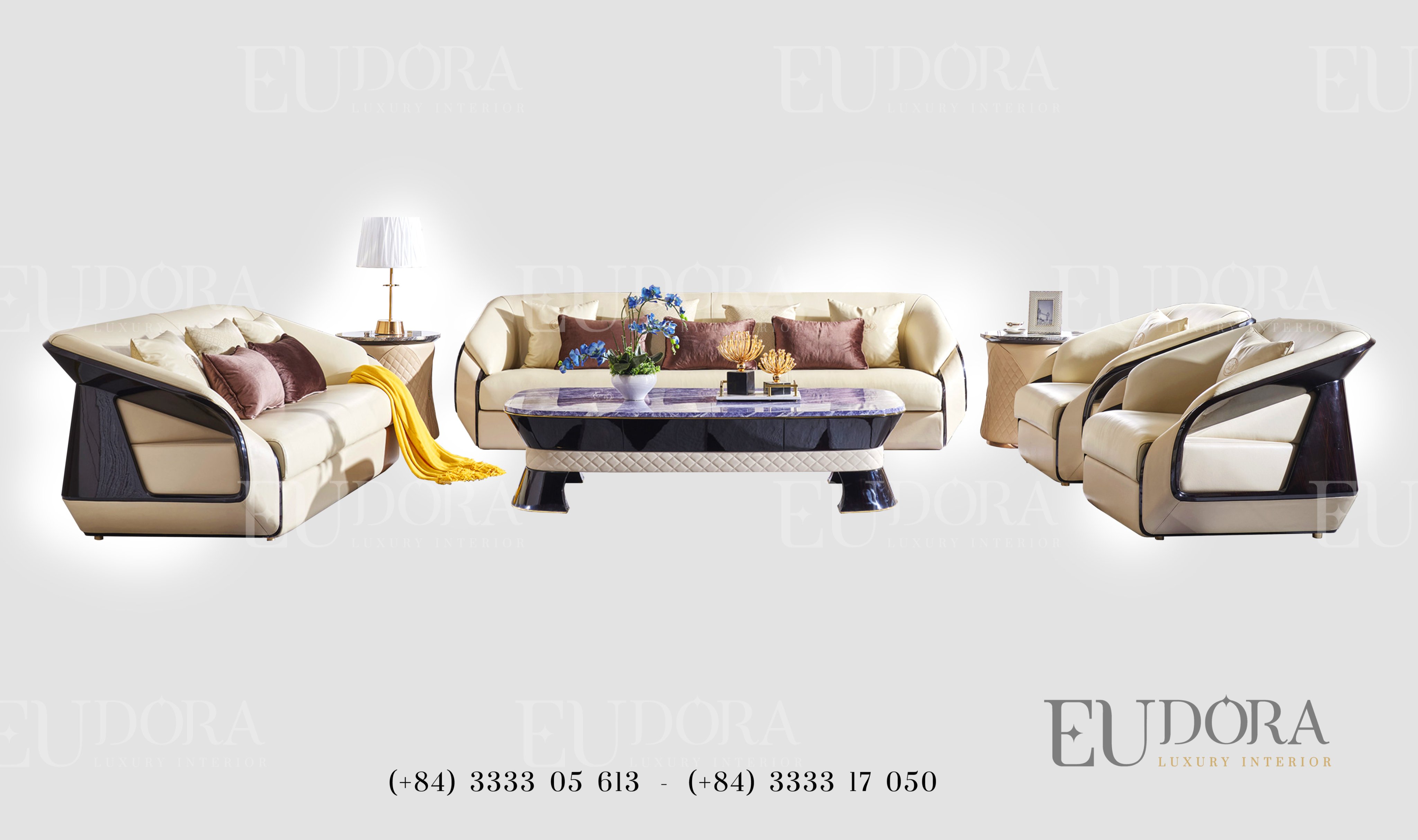 EU-BA-109 Bộ sofa cao cấp phong cách Bugati (Pháp)