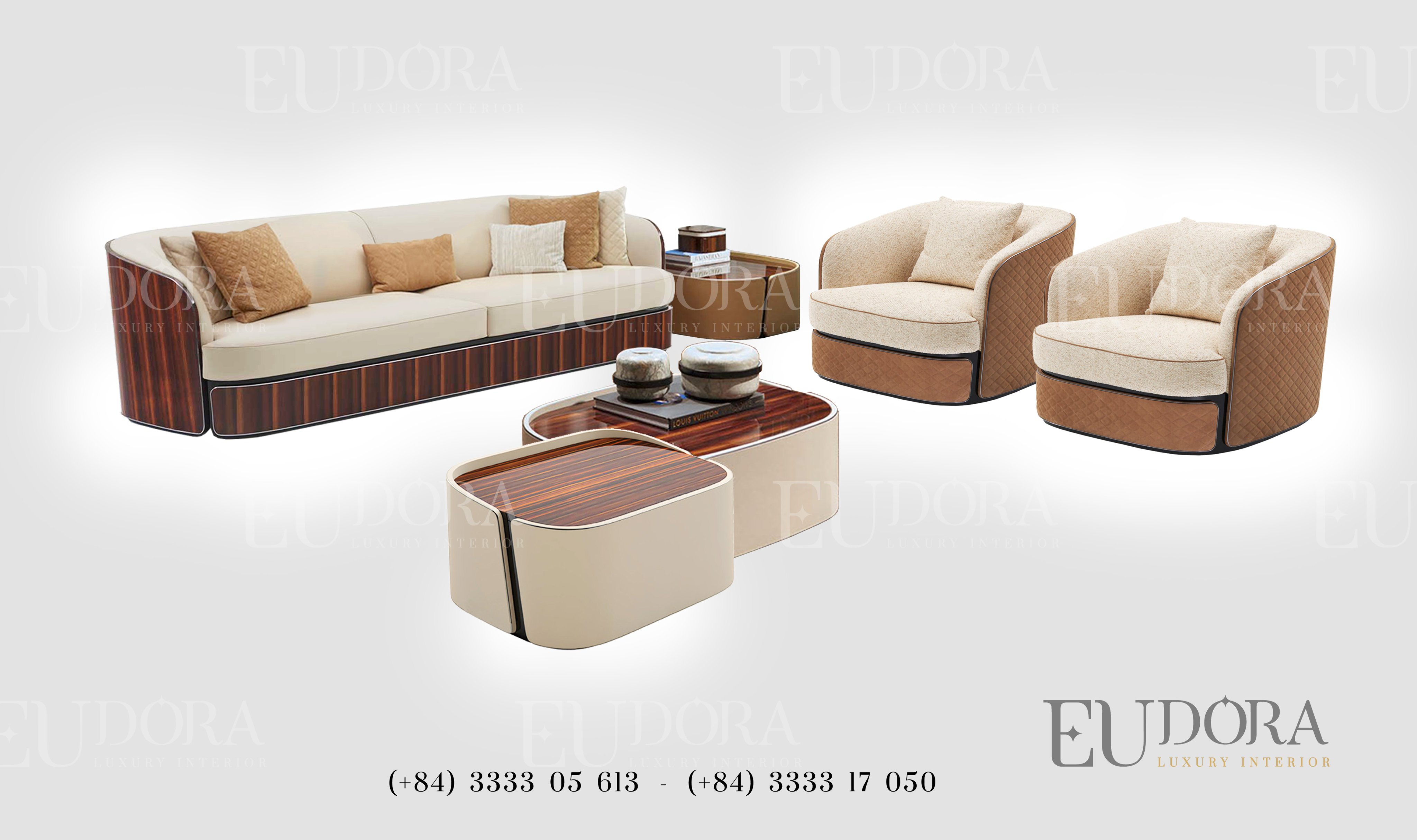 EU-SF-111 Bộ Sofa hiện đại  phong cách Bentley (Anh Quốc)