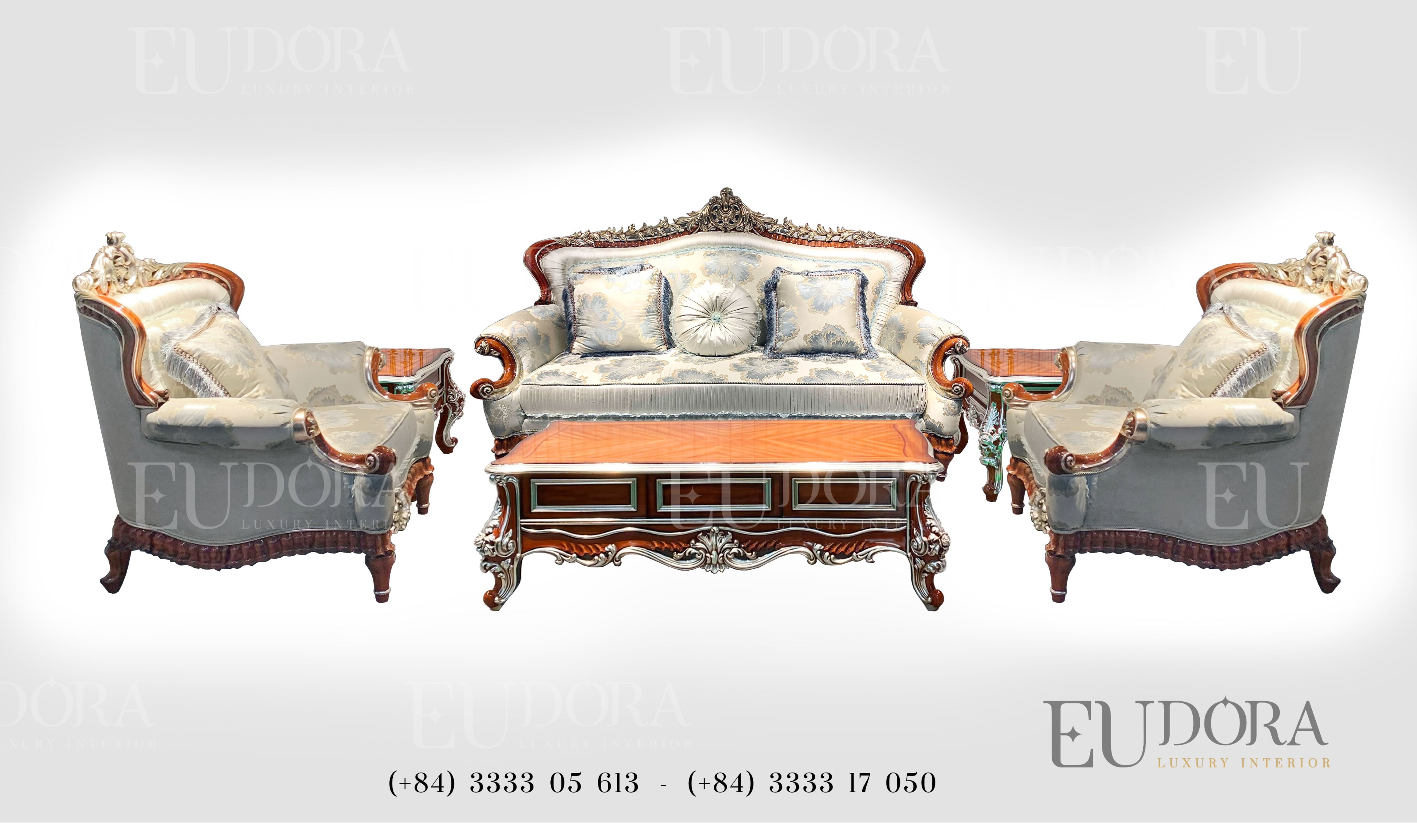 EU-SF-126 Bộ Sofa cổ điển cao cấp phong cách châu âu