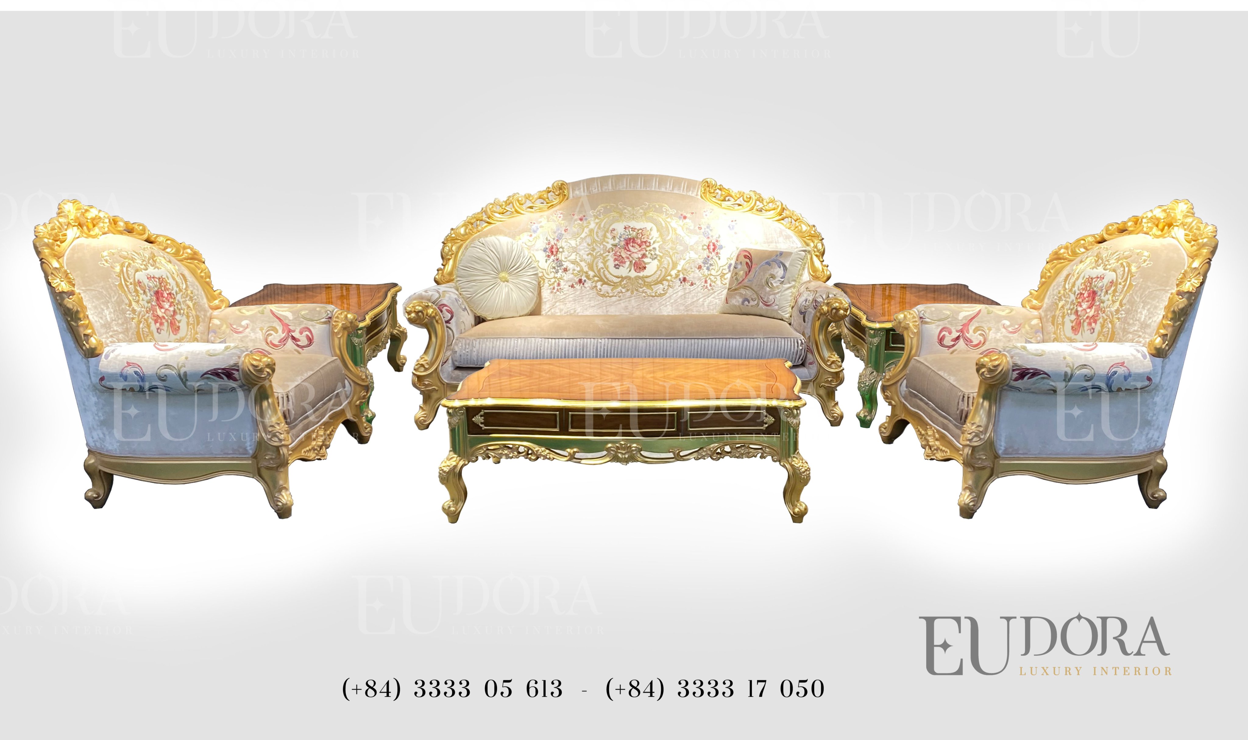 EU-SF-130 Bộ sofa cổ điển cao cấp theo phong cách Châu Âu