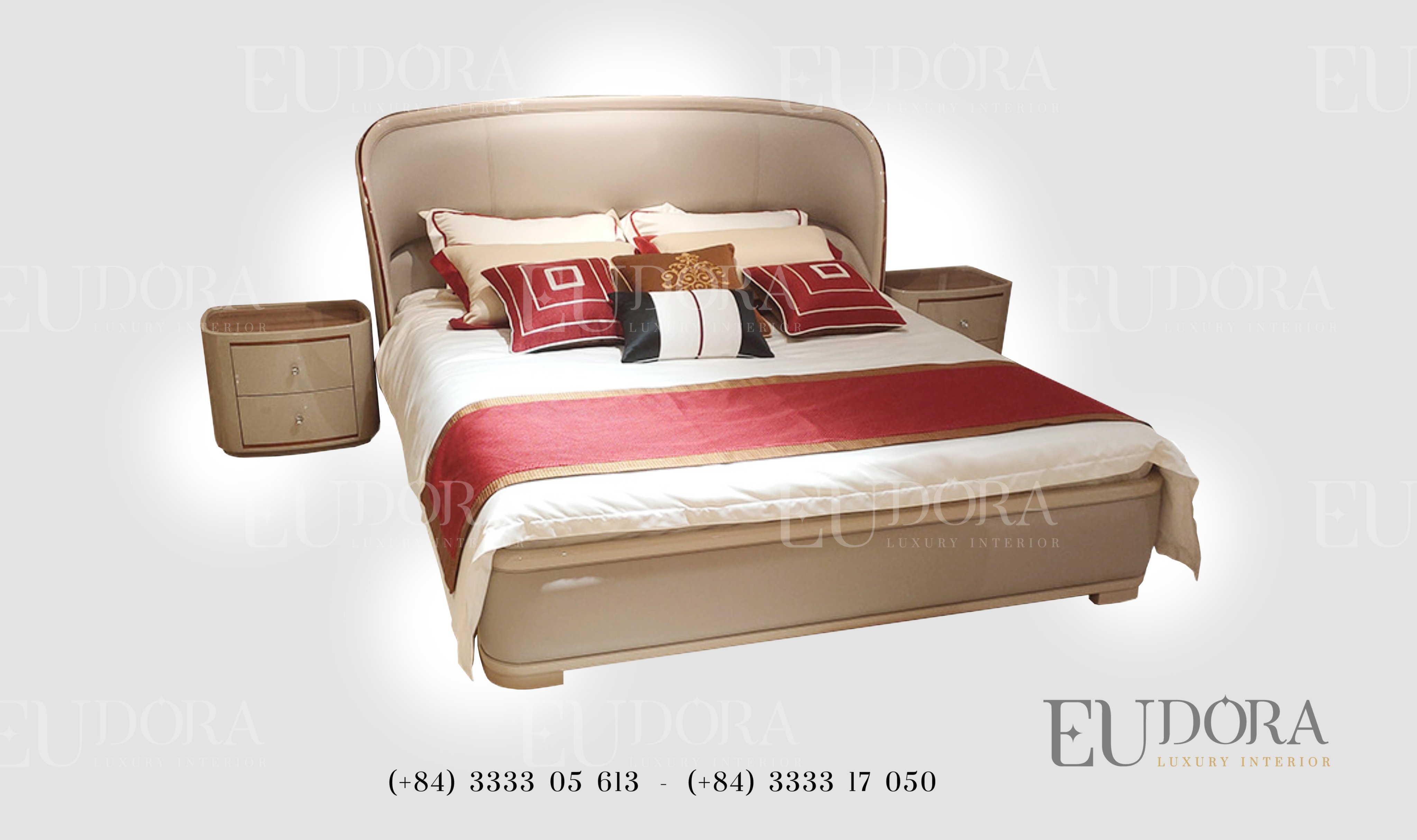 EU-GN-110 Giường ngủ cao cấp theo phong cách Bently (Anh Quốc)