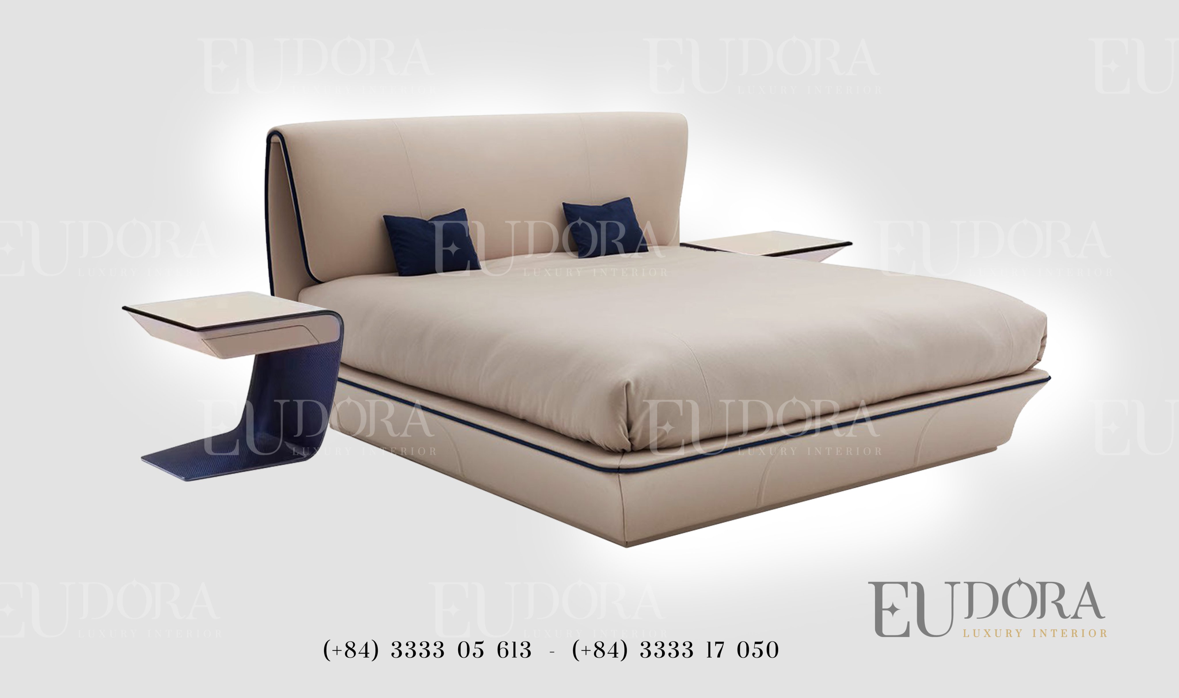 EU-GN-109 Giường ngủ cao cấp phong cách Bugati (Pháp)