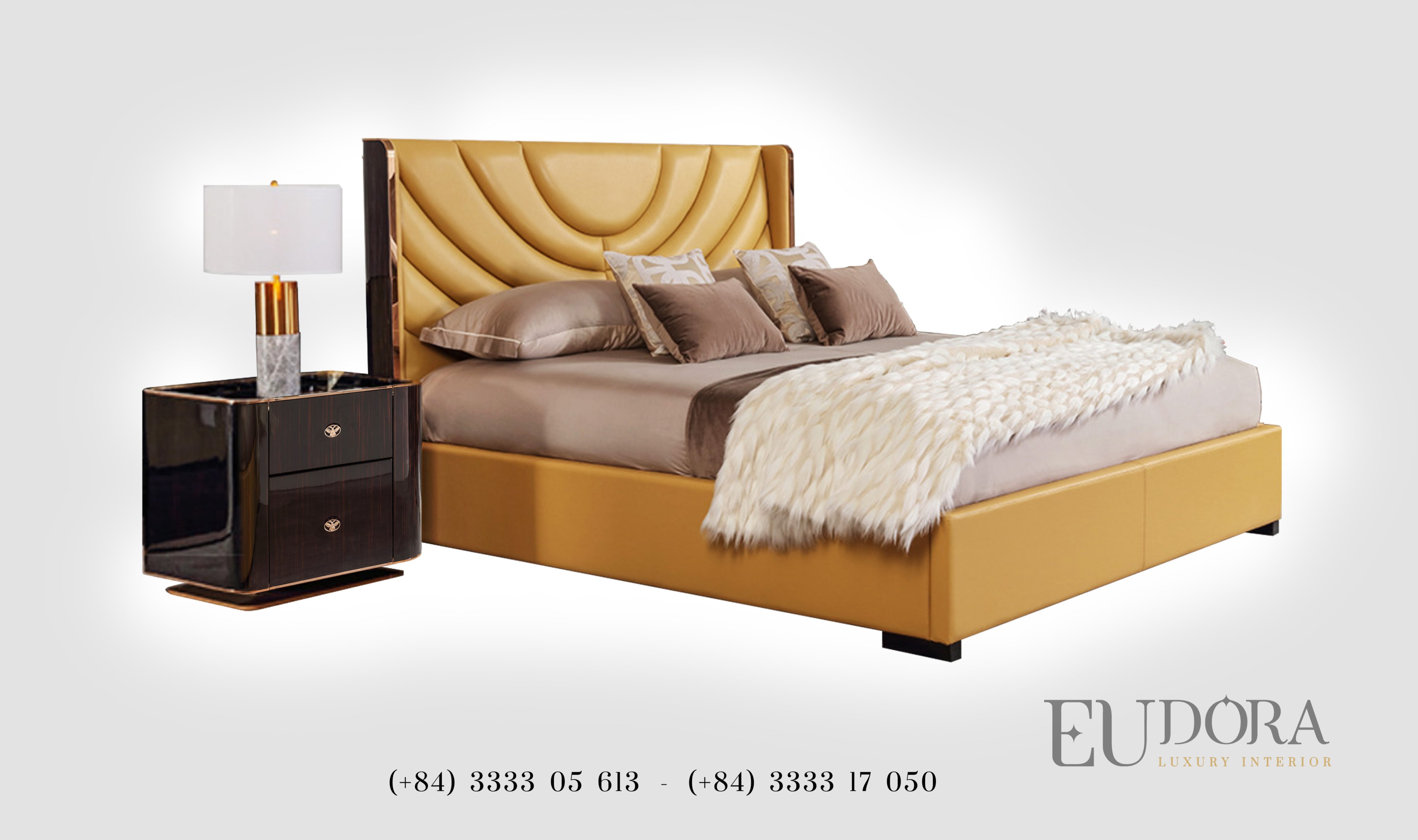 EU-GN-107 Giường ngủ cao cấp theo phong cách Châu Âu