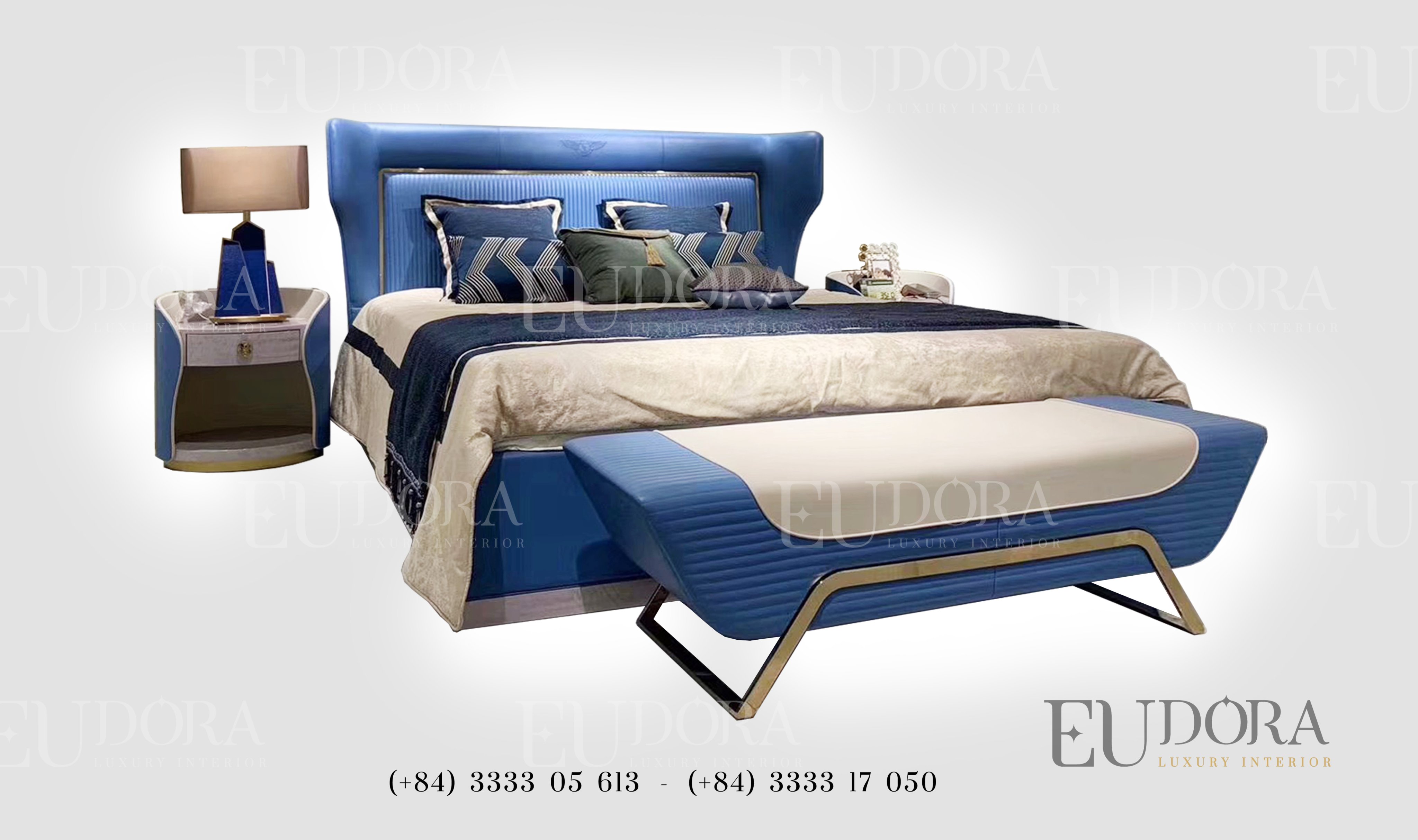 EU-GN-108 Giường ngủ cao cấp phong cách Châu Âu