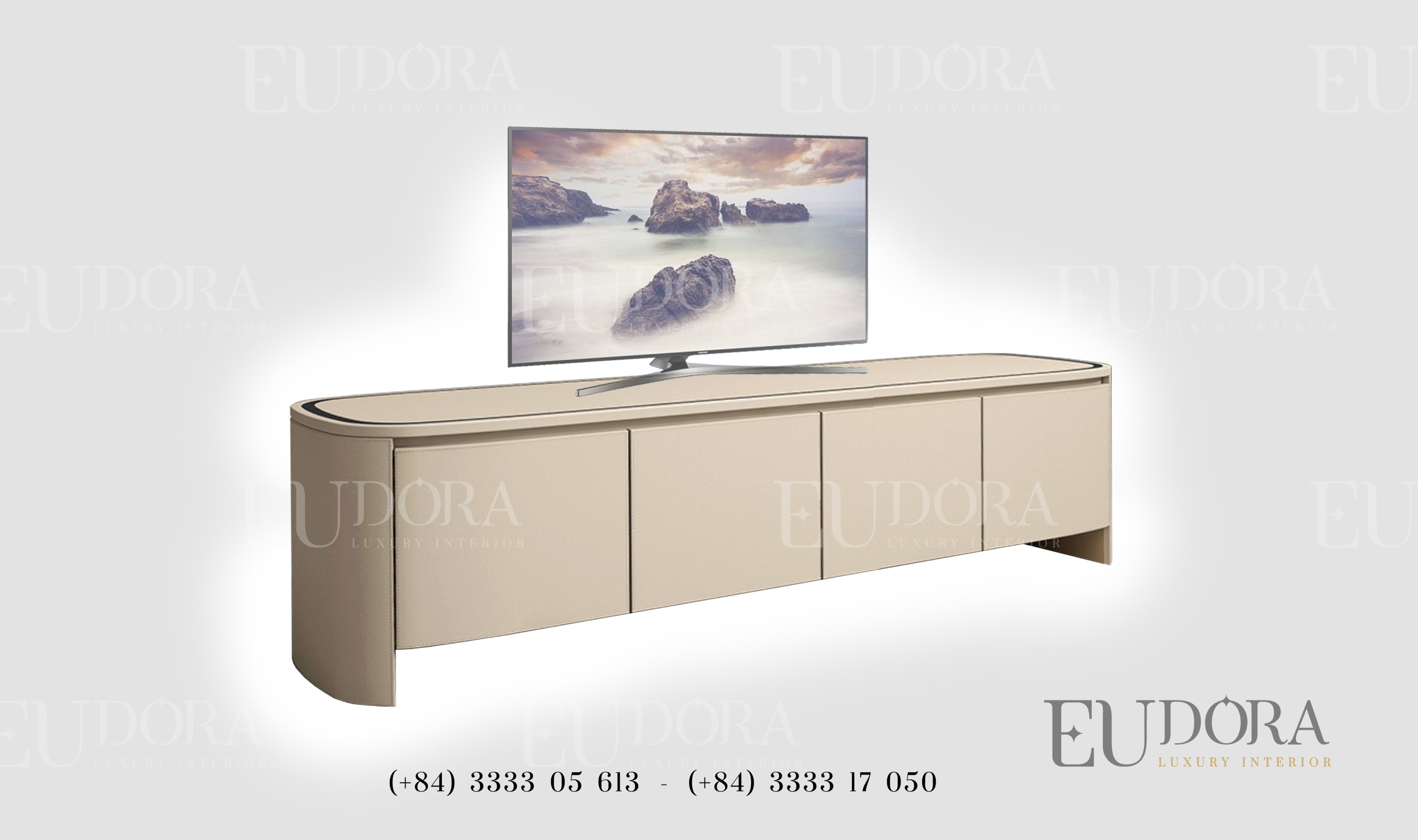 EU-TV-110 Kệ Tivi sang trọng theo phong cách Bently (Anh Quốc)