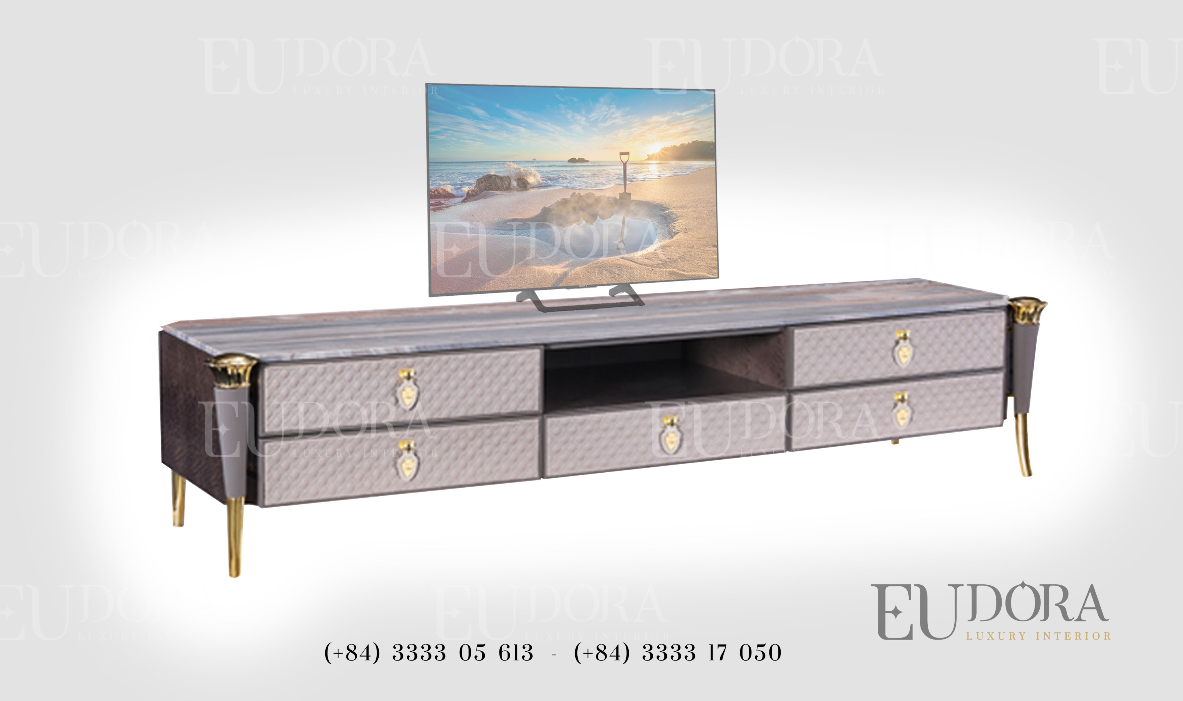 EU-TV-133 Kệ Tivi cao cấp phong cách Châu Âu