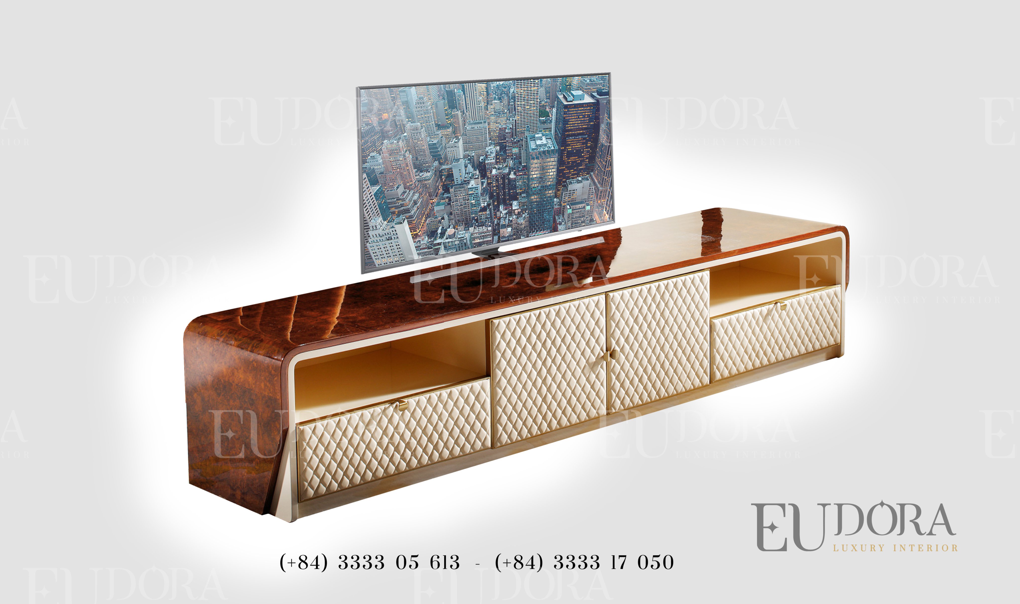 EU-TV-111 Kệ Tivi sang trọng theo phong cách Bentley (Anh Quốc)