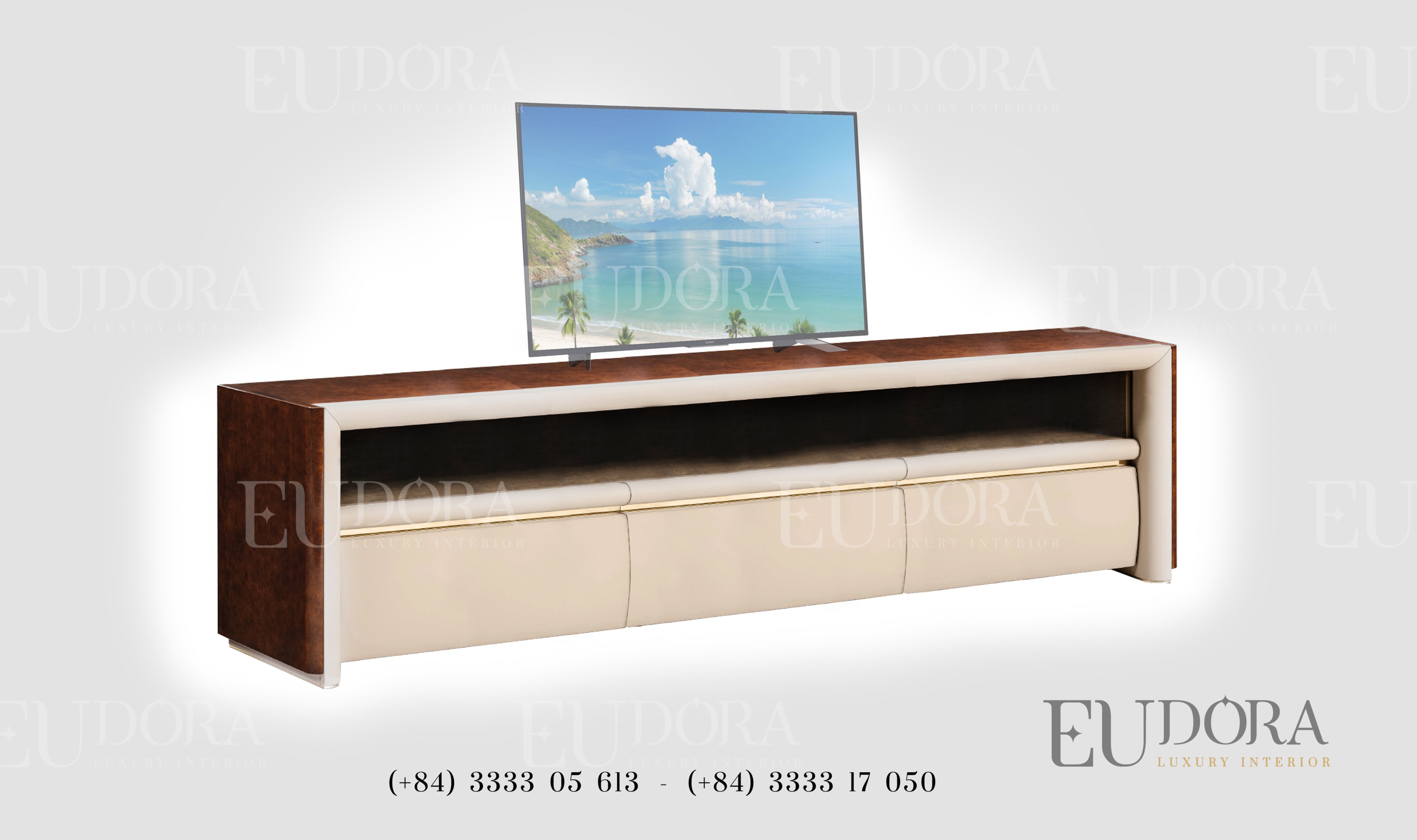EU-TV-125 Kệ Tivi cao cấp phong cách Bently (Anh Quốc)