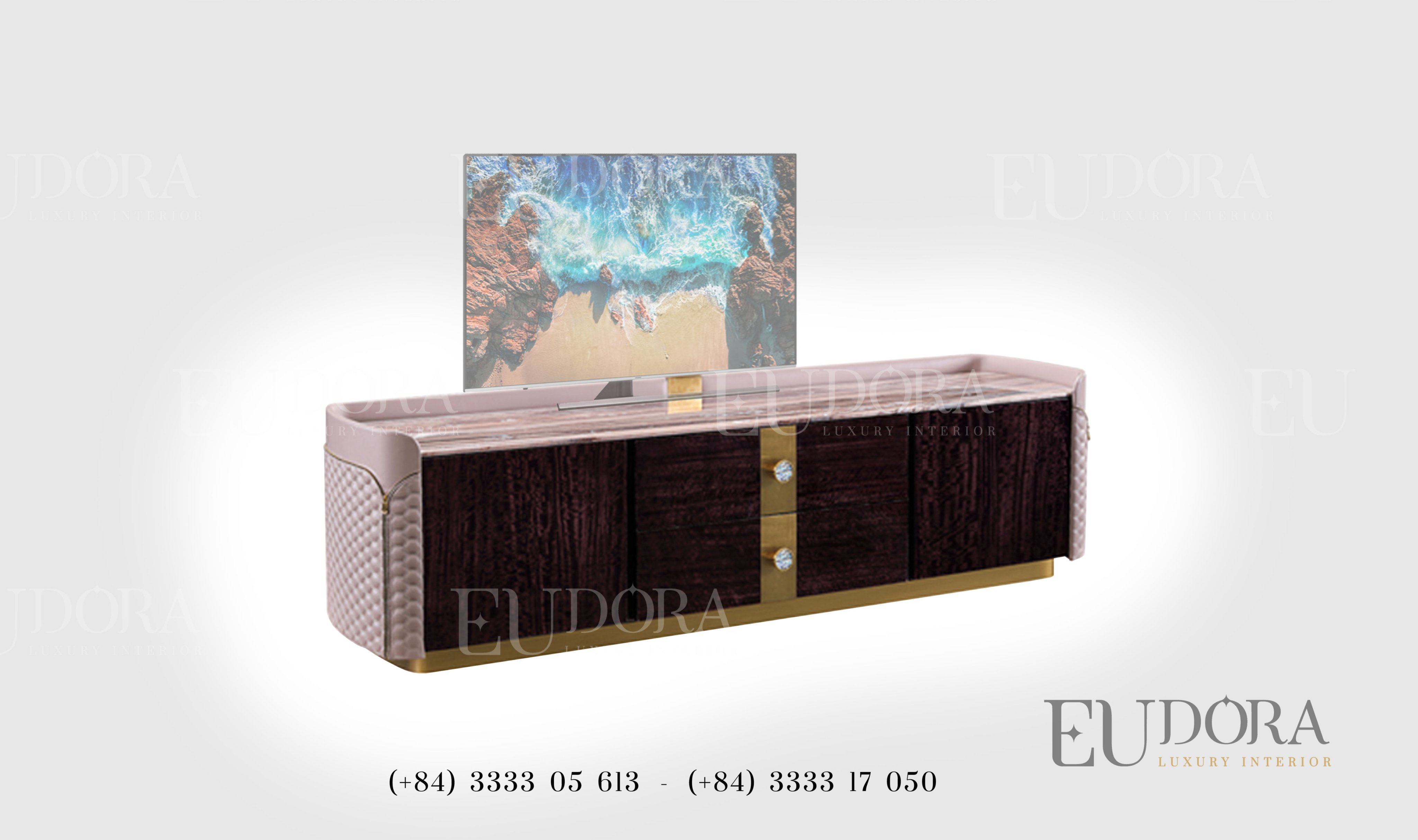 EU-TV-124 Kệ Tivi cao cấp phong cách Châu Âu