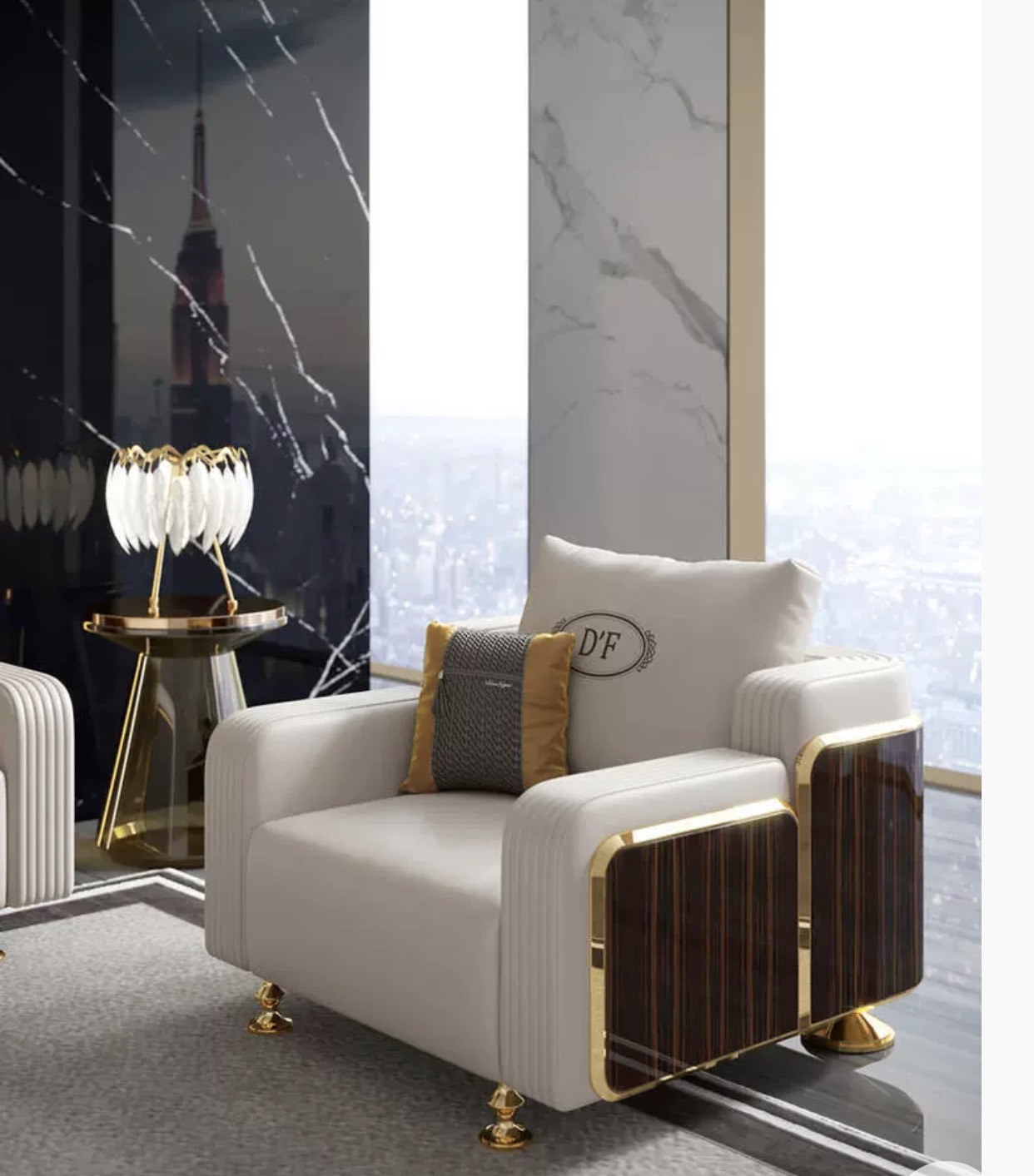 EU-SF-114 Sofa cao cấp phong cách Châu Âu