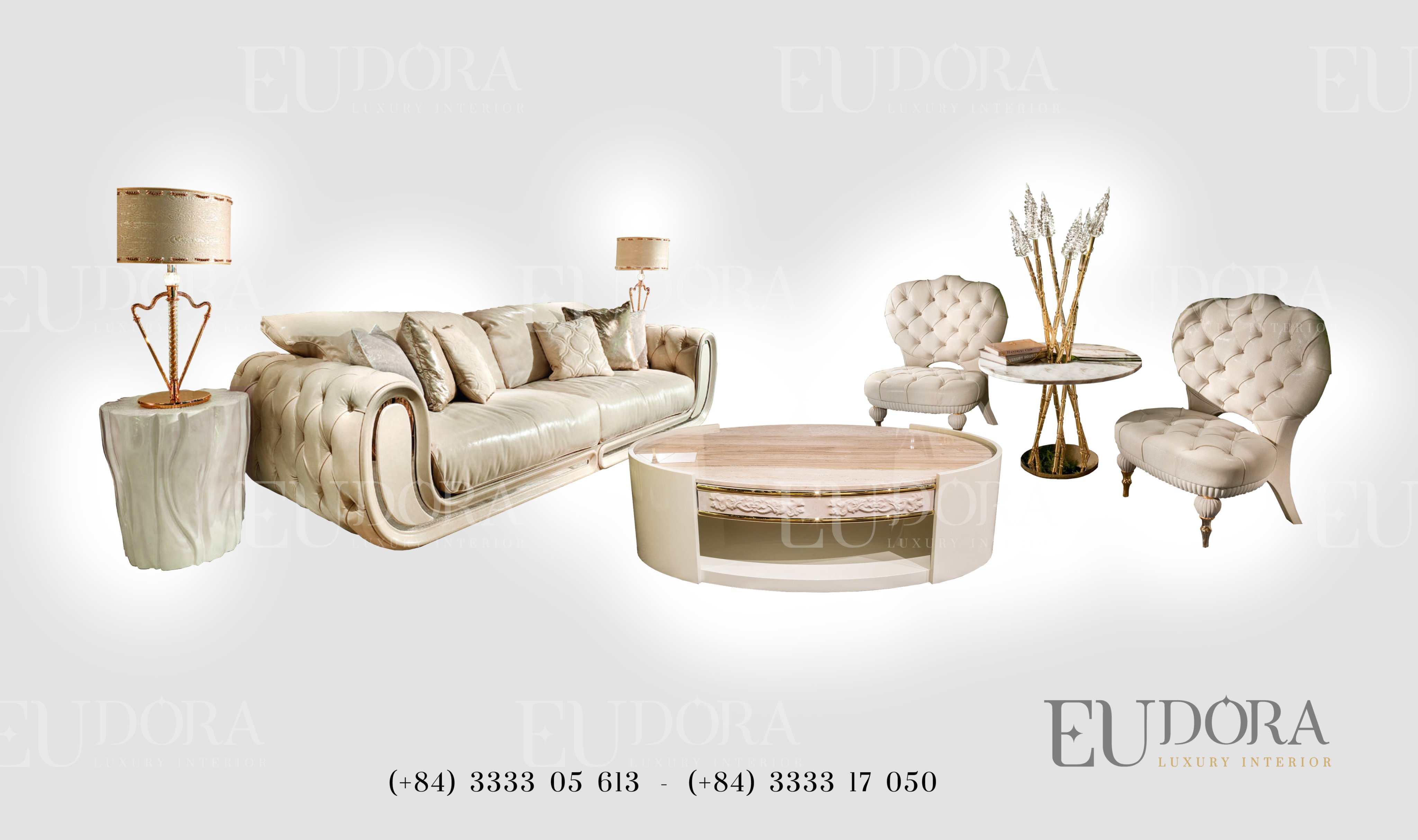 EU-SF-104 Bộ Sofa cao cấp phong cách Cornelio Cappellini (Ý)