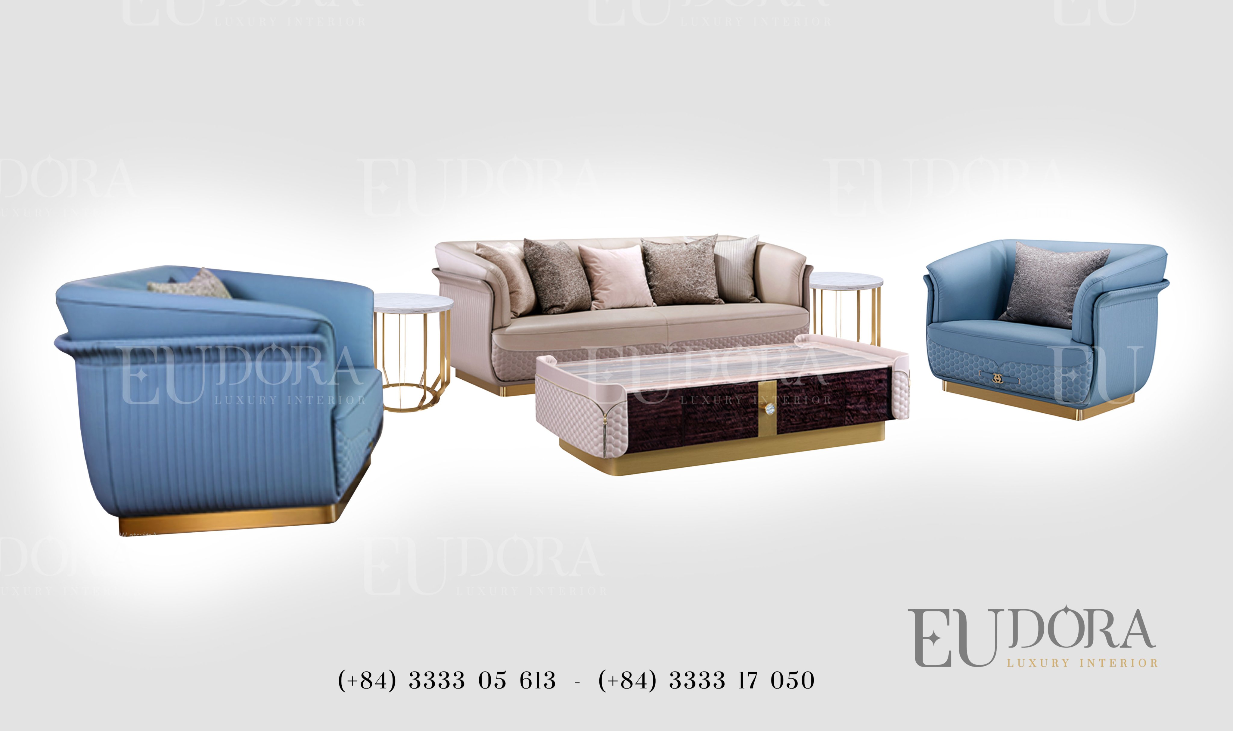 EU-SF-124 Sofa cao cấp phong cách Châu Âu