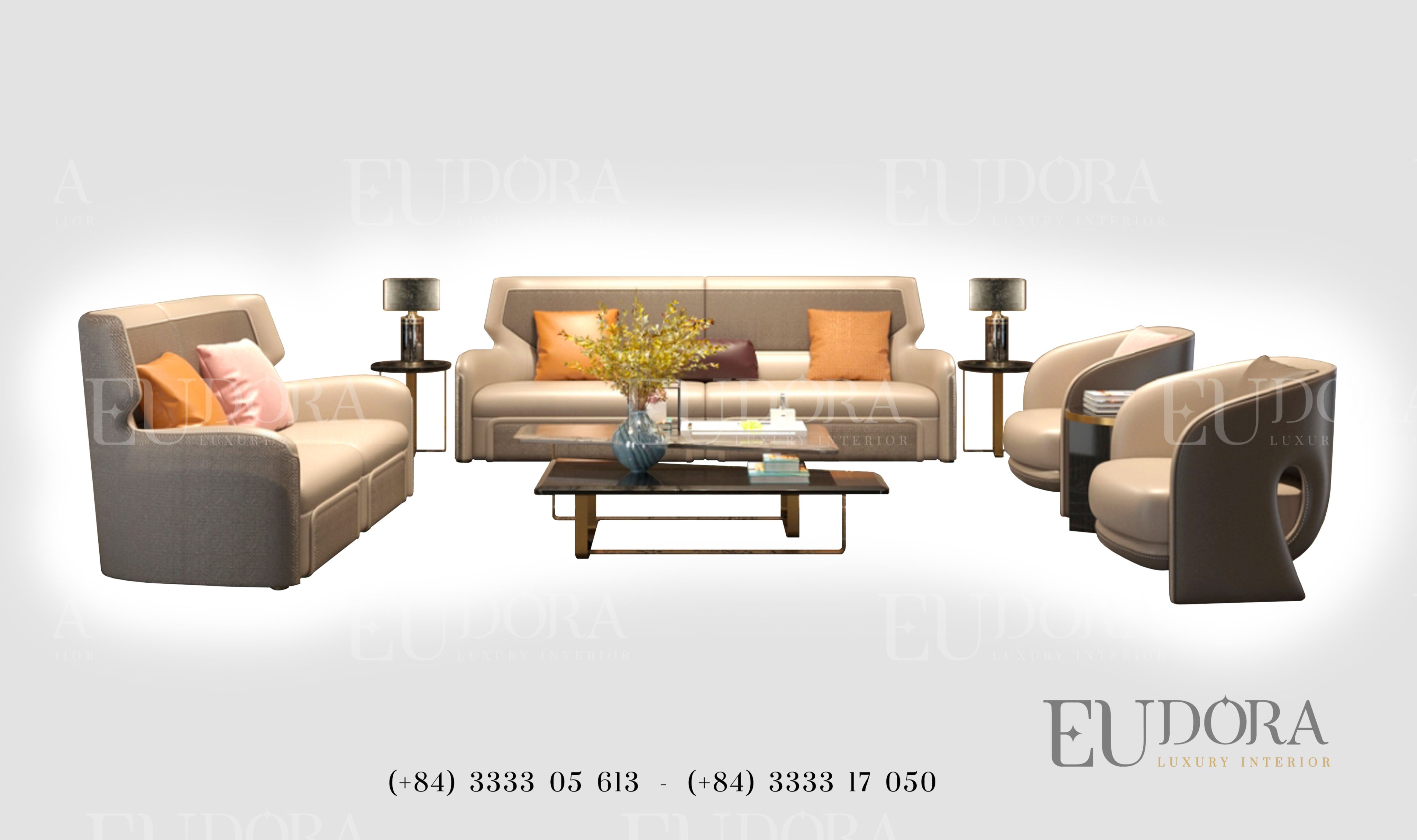 EU-SF-108 Sofa cao cấp phong cách Châu Âu