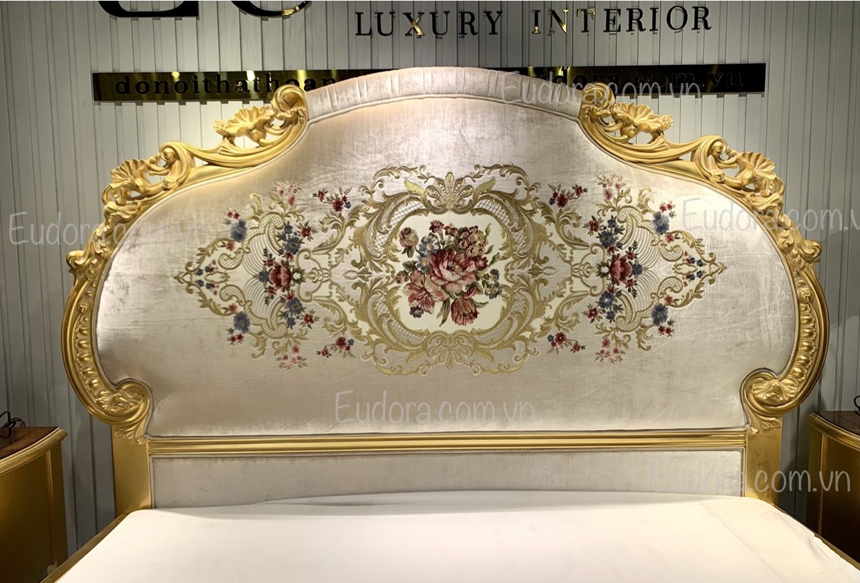 EU-GN-130 Giường ngủ cổ điển cao cấp phong cách Châu Âu