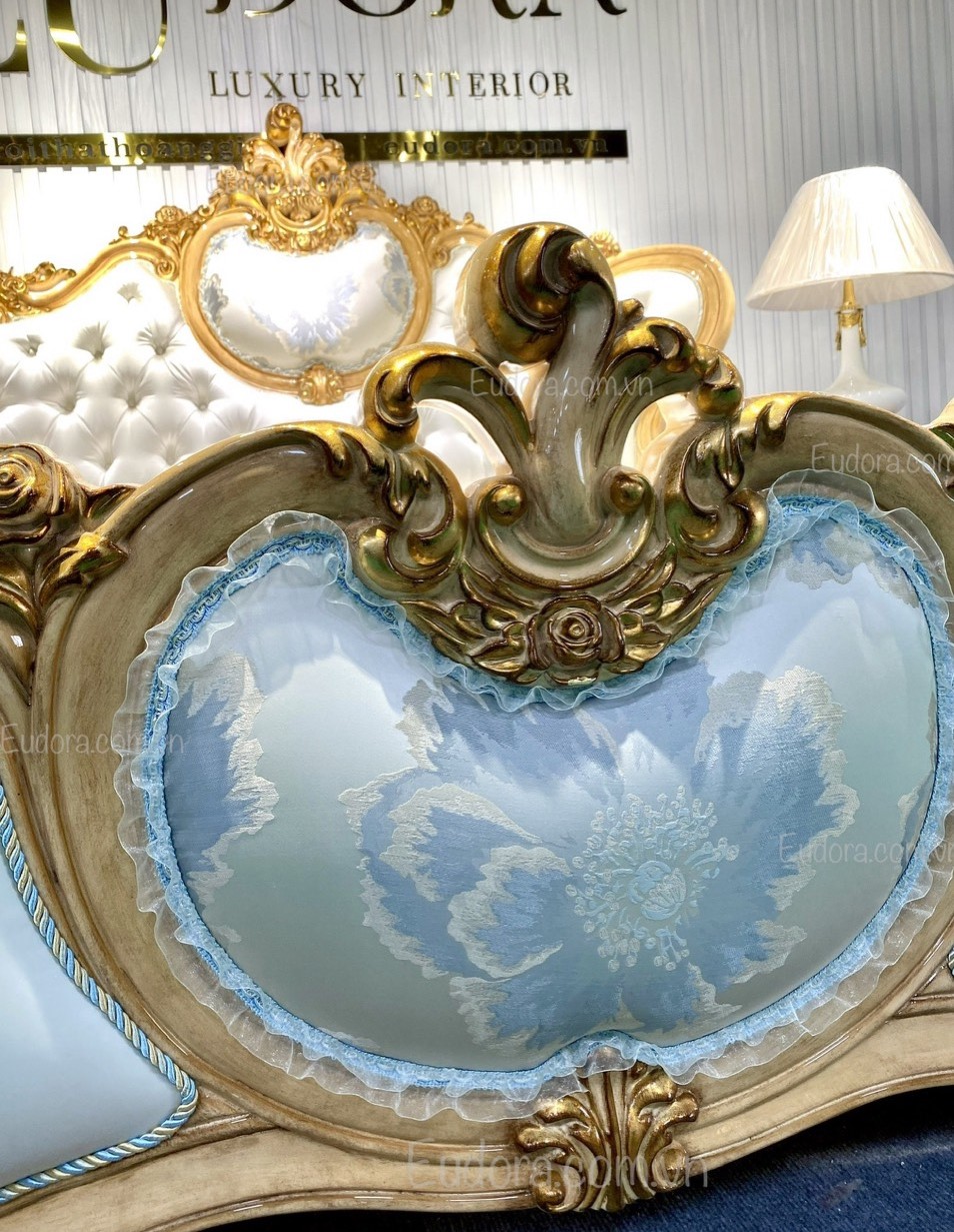 EU-GN-131 Giường ngủ cổ điển cao cấp phong cách Châu Âu