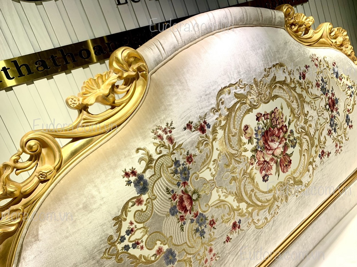 EU-GN-130 Giường ngủ cổ điển cao cấp phong cách Châu Âu