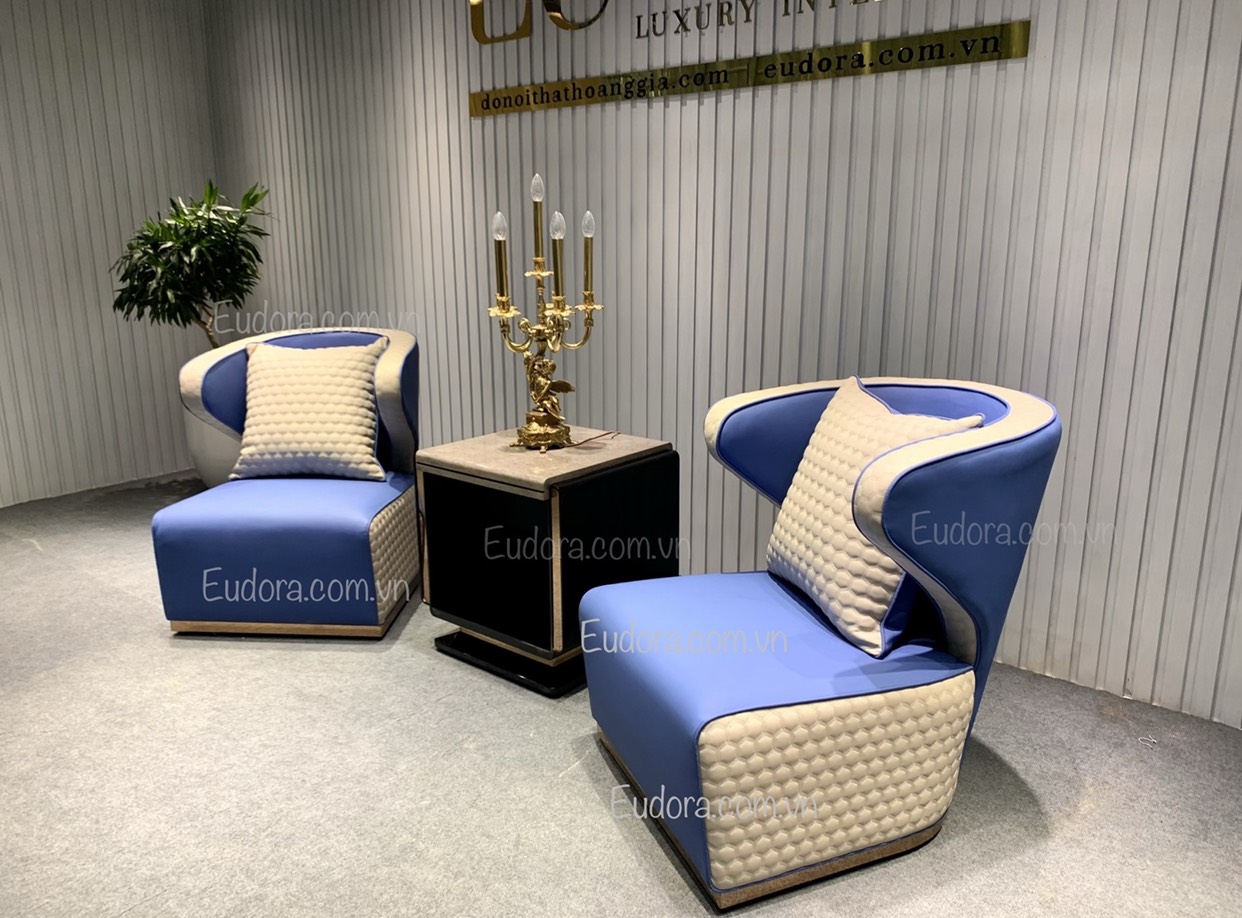 EU-GD-02 Ghế đôi sofa cao cấp phong cách Châu Âu