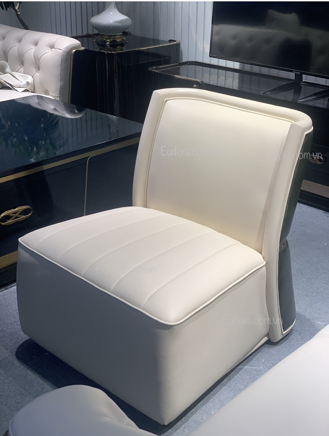 EU-SF-116 Sofa cao cấp da nhập khẩu kiểu ý hiện đại