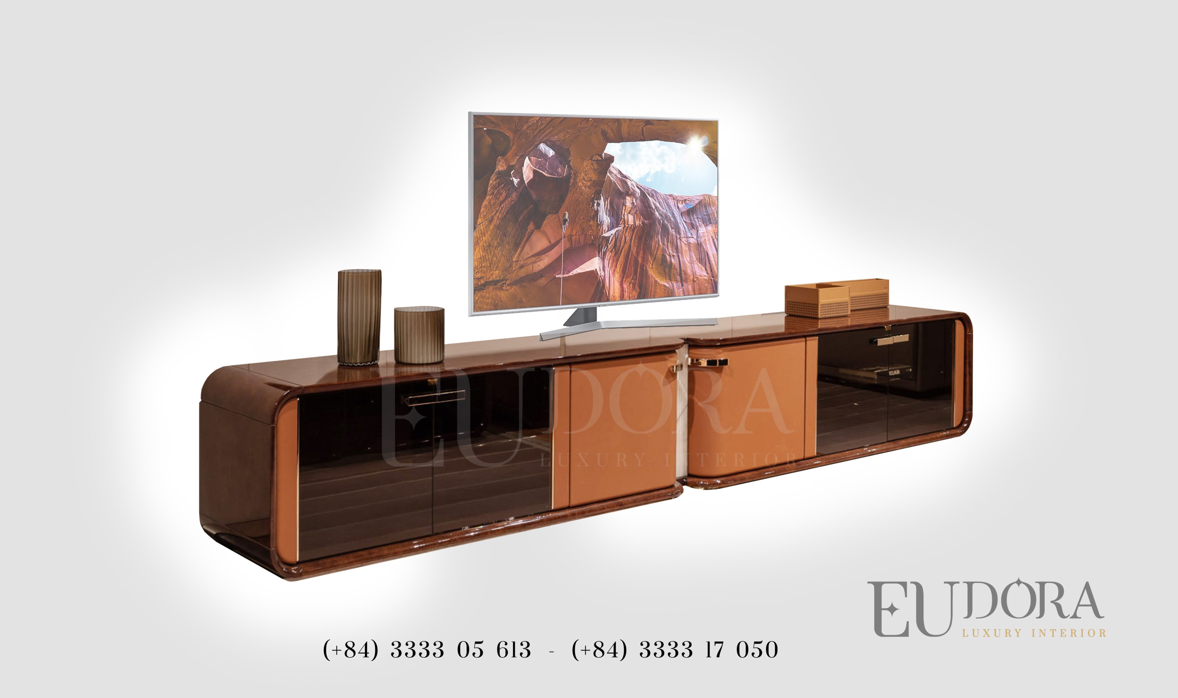 EU-TV-118 Kệ Tivi cao cấp phong cách Bently (Anh Quốc)