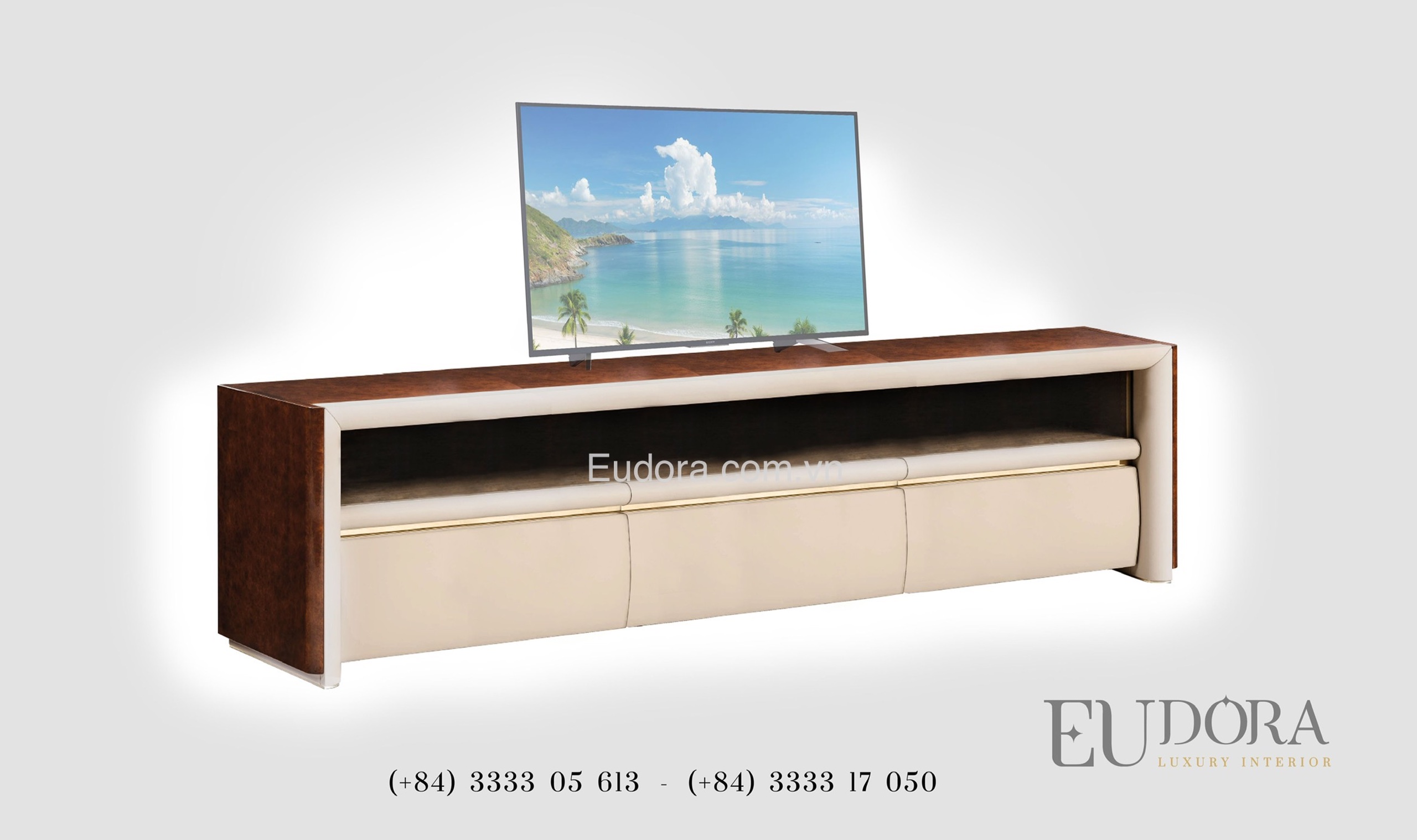 EU-TV-125 Kệ Tivi cao cấp phong cách Bently (Anh Quốc)