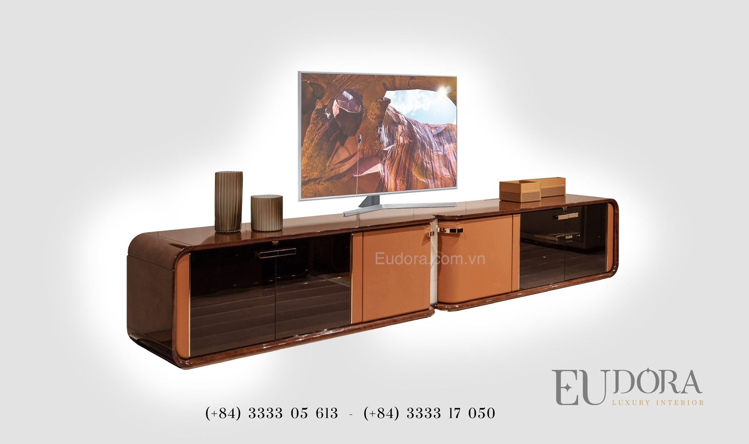 EU-TV-118 Kệ Tivi cao cấp phong cách Bently (Anh Quốc)