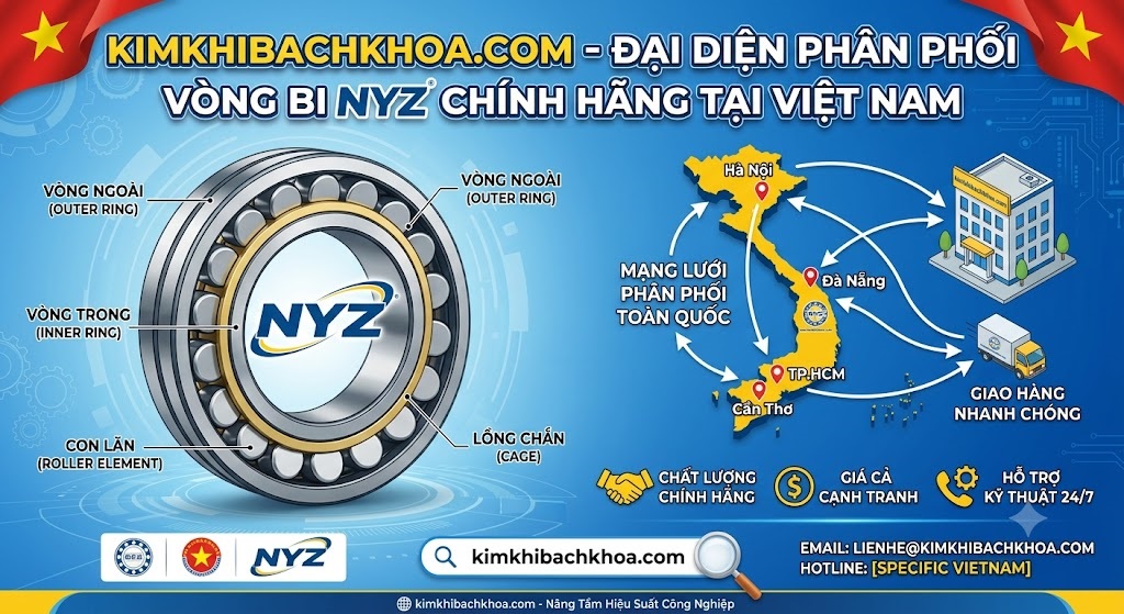 Kim Khí Bách Khoa – Đại Diện Phân Phối Thương Hiệu Vòng Bi NYZ Chính Hãng Tại Việt Nam