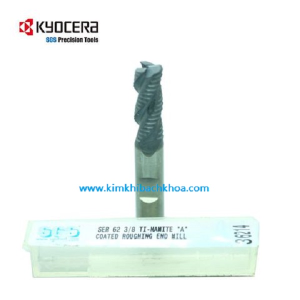 Dao Phay Phá Thô 3 me Phi 3/8 Inch KYOCERA SGS KSP36214