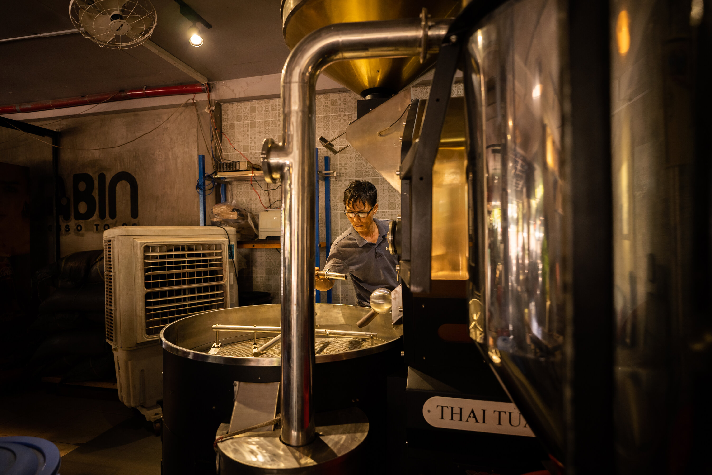 Cà phê rang tại CaBin 