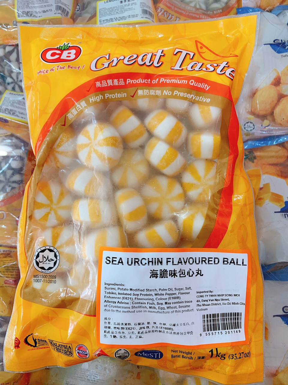Bánh Bao Trứng Nhím Biển - Nhím Sọc Vàng Malaysia An Bình Foods