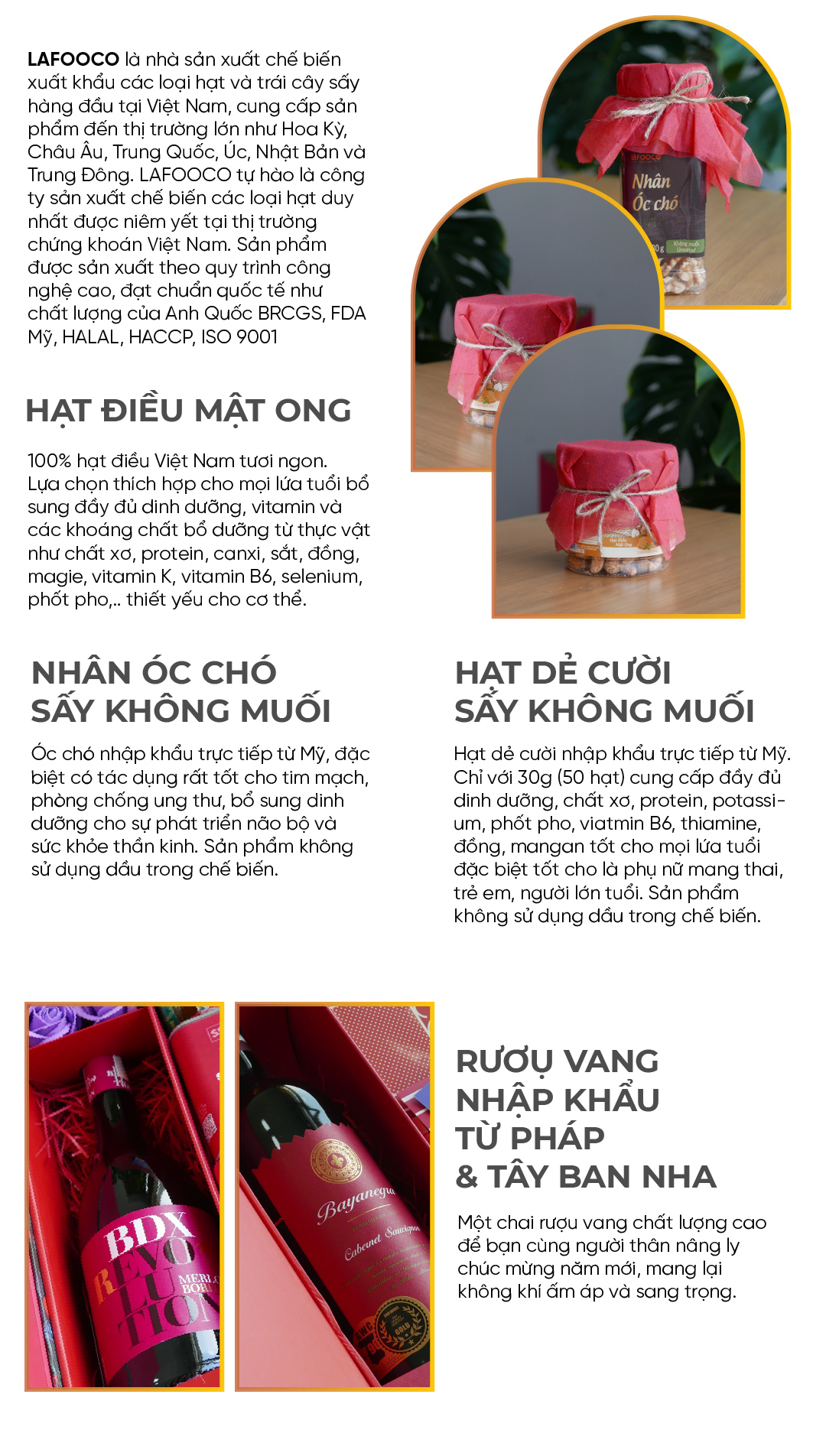 Early Morning SSI bộ set quà tết hạt điều nhân óc chó hạt dẻ rượu vang