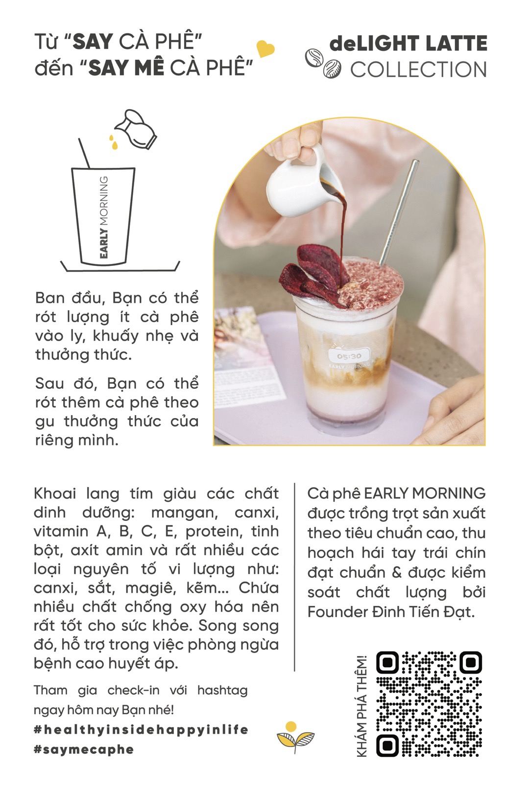 Early Morning deLight Latte Collection rapper đinh tiến đạt dreamy latte không say cà phê