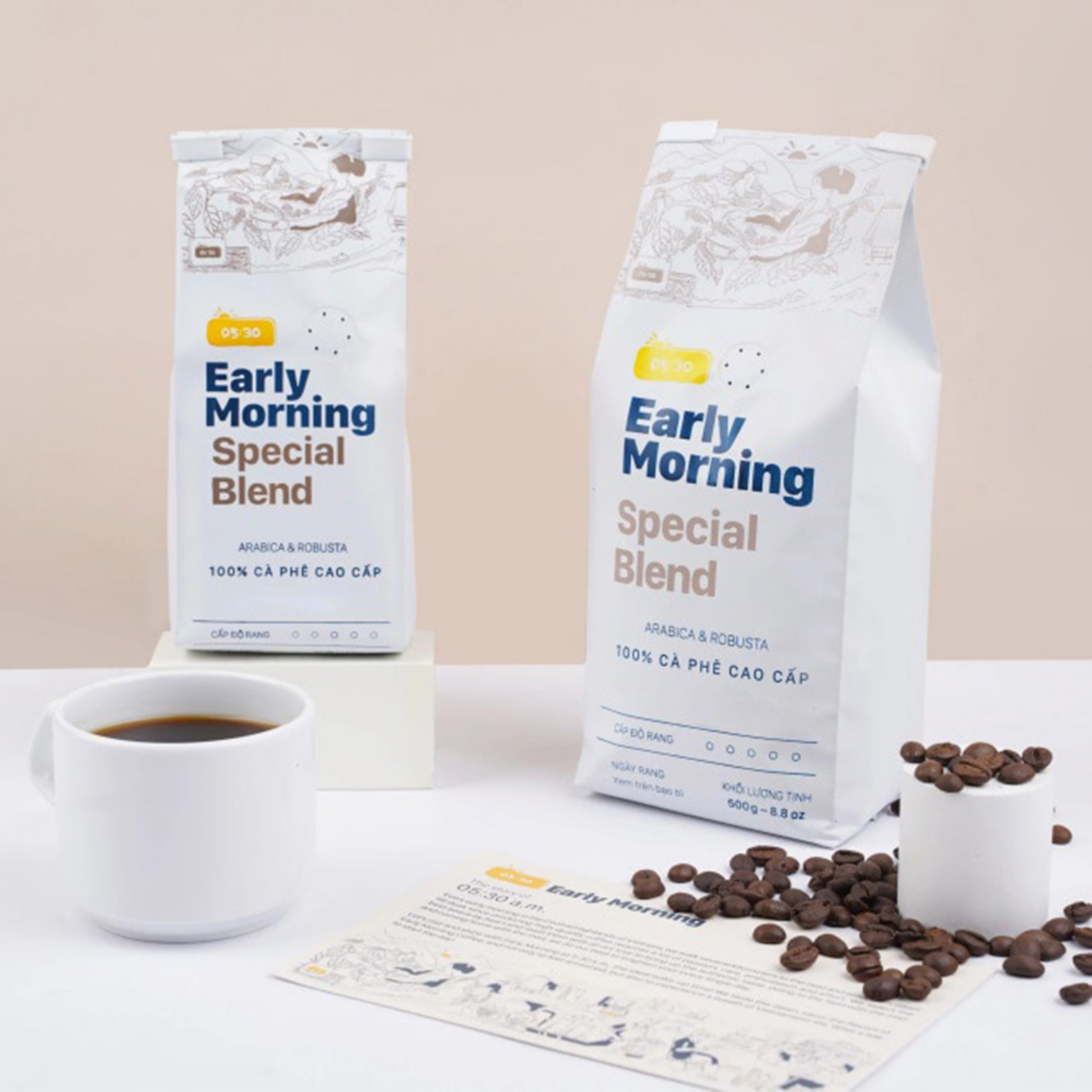 Cà phê Special Blend 500g (Robusta Premium & Arabica Bourbon | Nguyên hạt/ Xay bột)