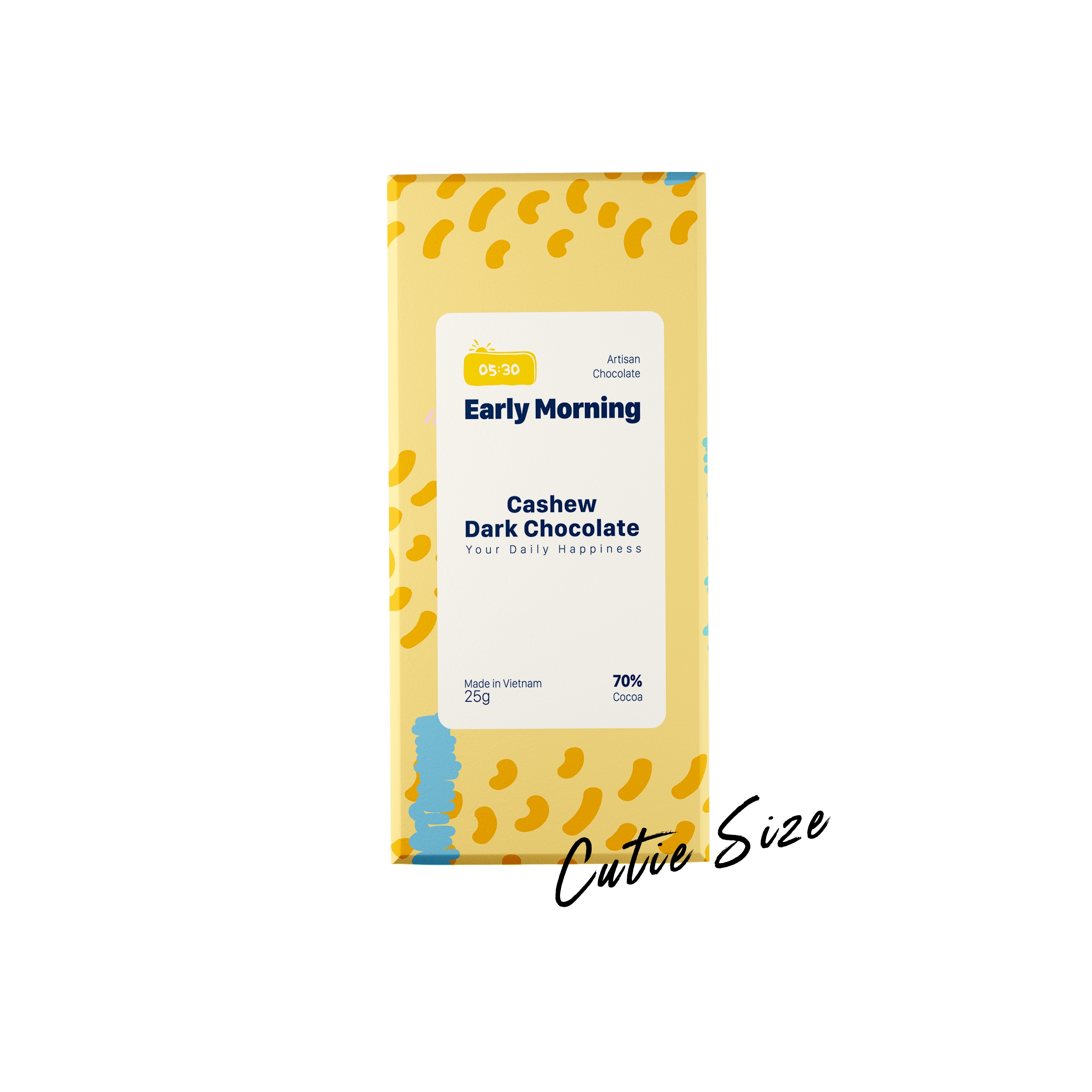 Cashew dark chocolate 25g - Early Morning Socola đen & hạt điều