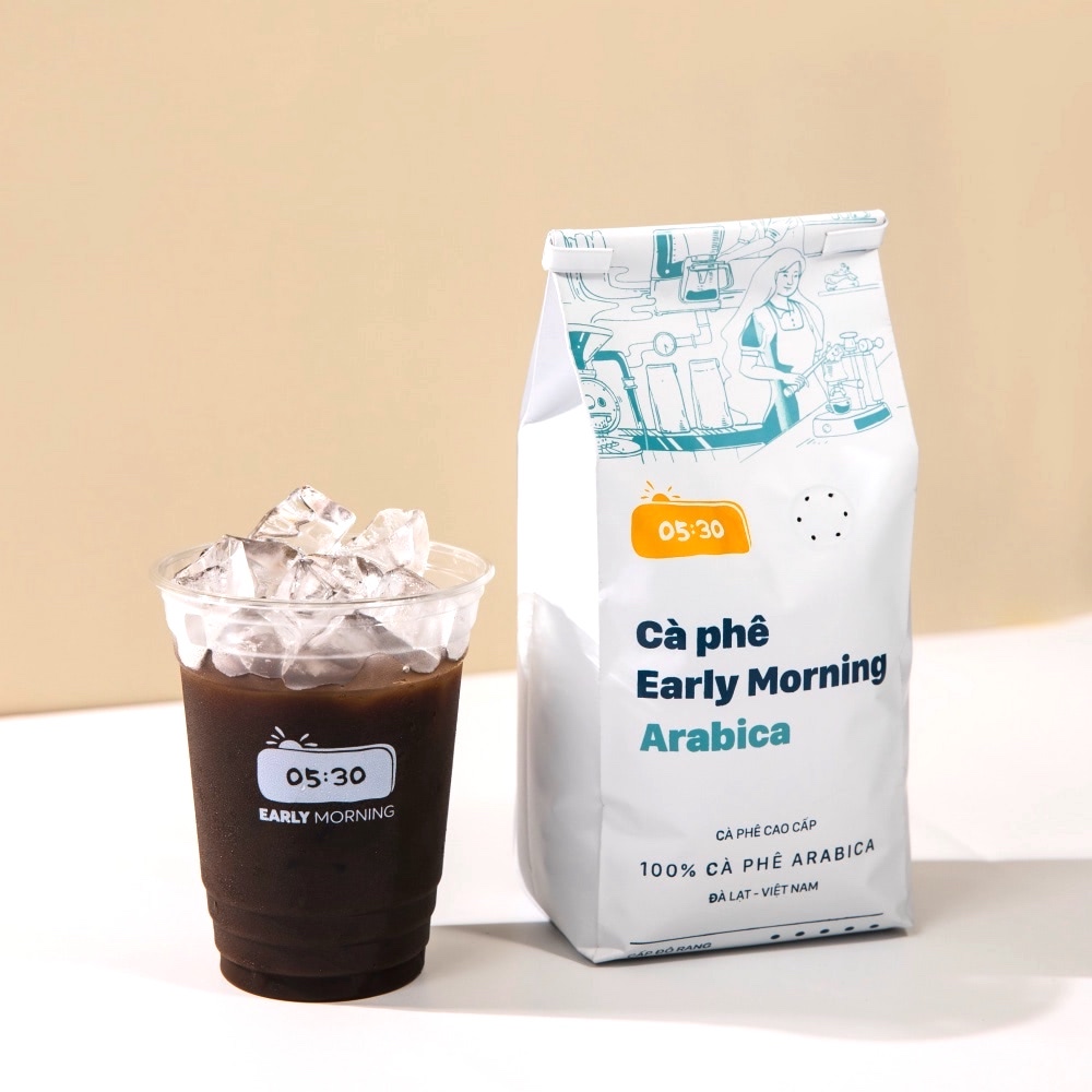 Cà phê Arabica 500g (Nguyên hạt/ Xay bột) | Early Morning Arabica Coffee
