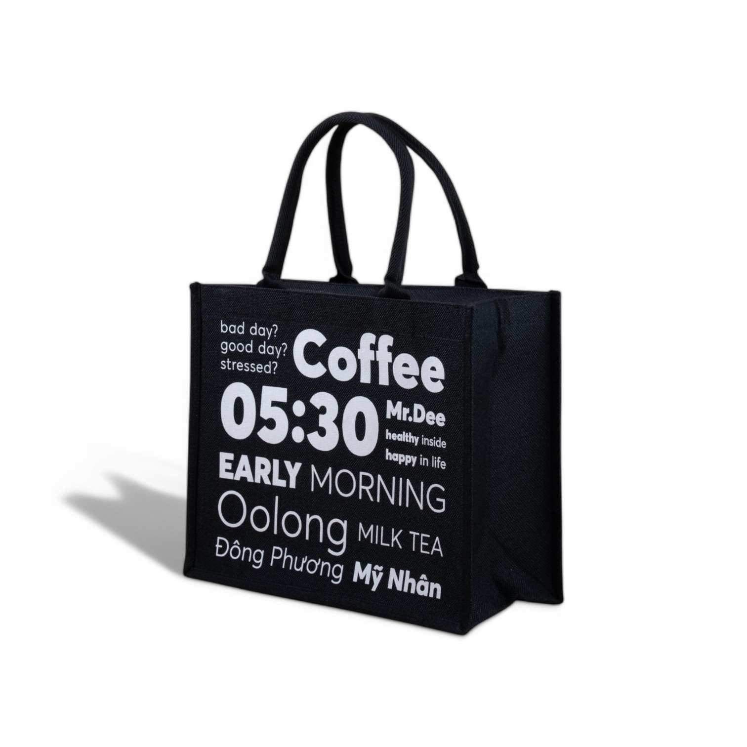 Túi vải Canvas Early Morning Typography