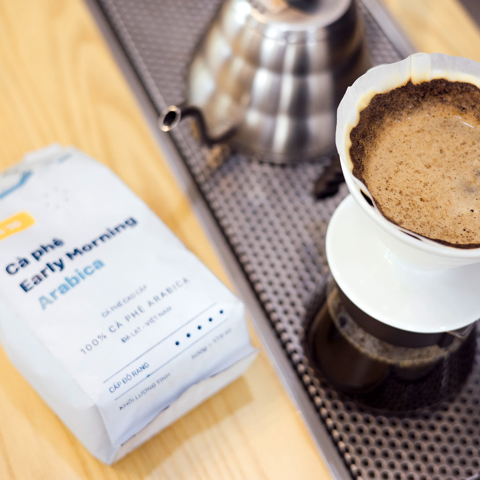 Cà phê Arabica 500g (Nguyên hạt/ Xay bột) | Early Morning Arabica Coffee