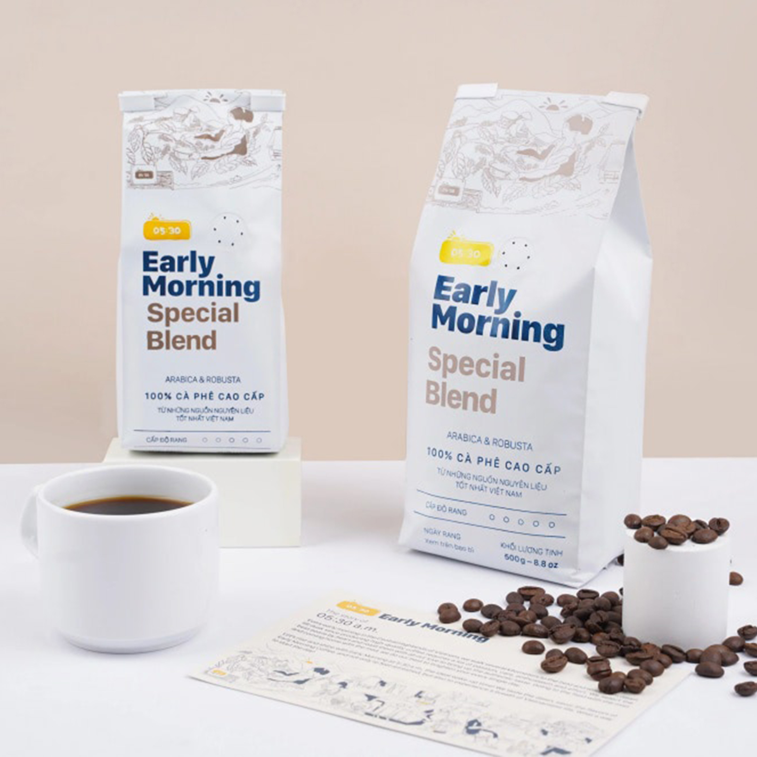 Cà phê Special Blend 250g (Nguyên hạt/ Xay bột) | Early Morning Special Blend Coffee