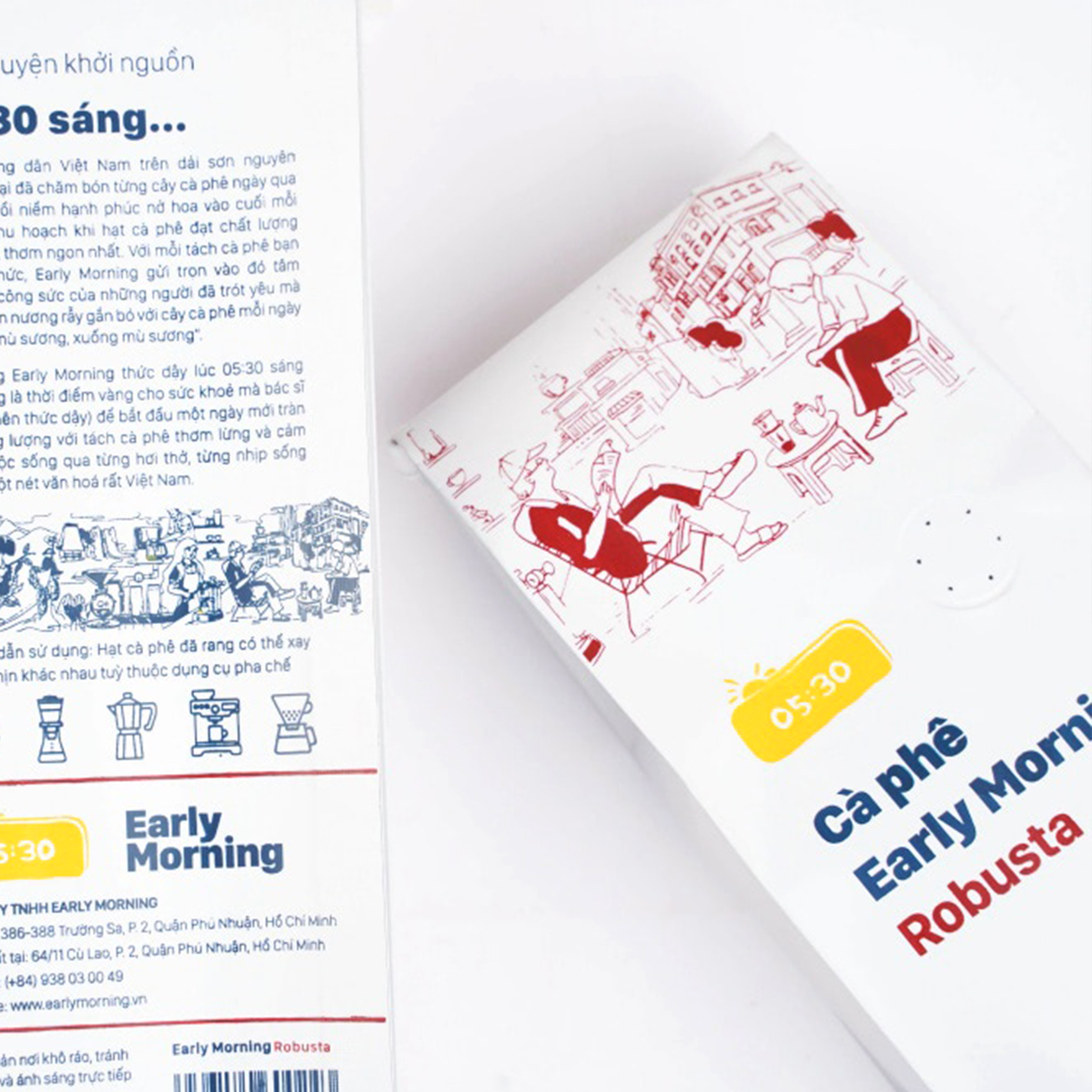 Cà phê Robusta 500g (Nguyên hạt / Xay bột)- Early Morning Robusta Coffee