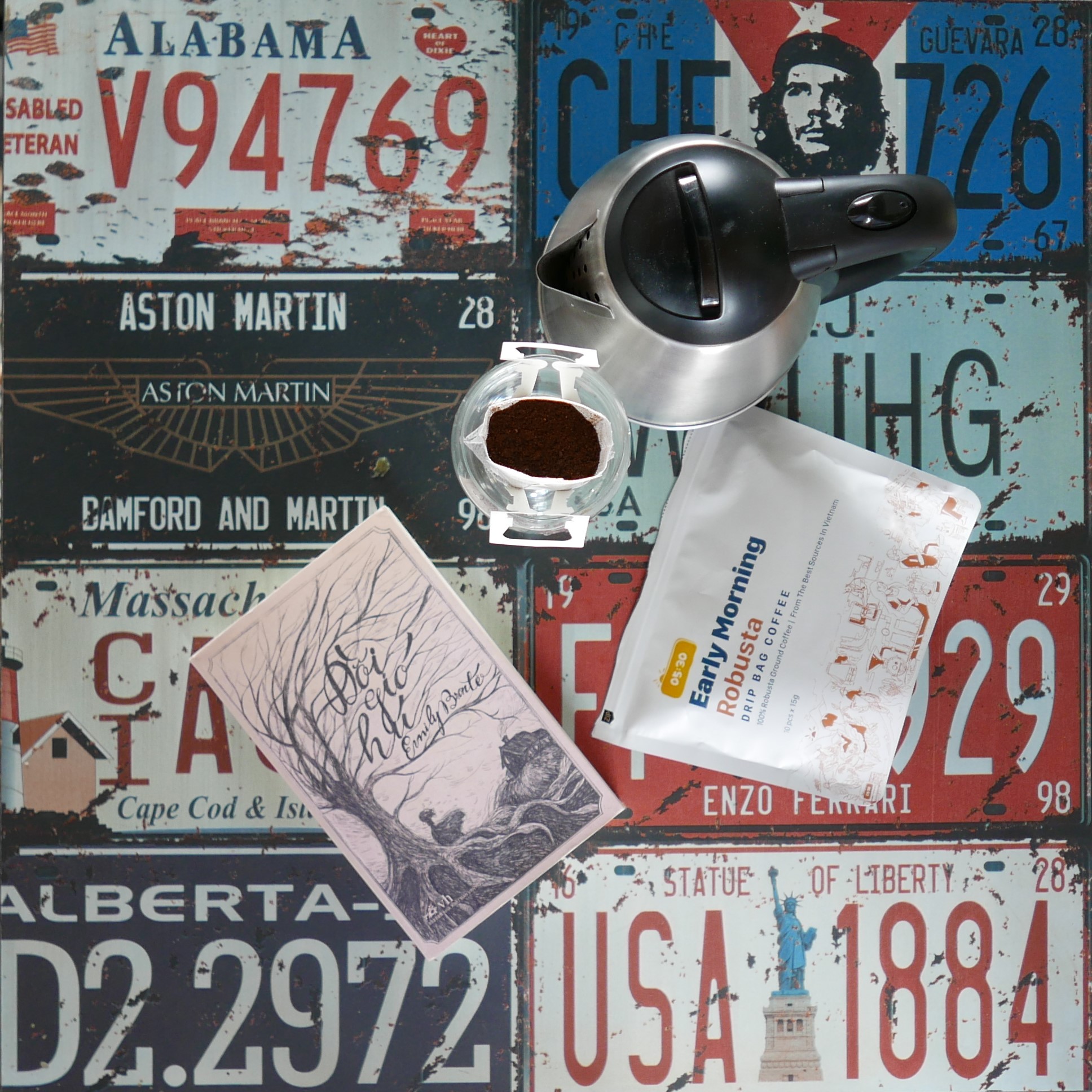 Cà phê phin giấy Robusta túi ZIP 10 gói - Early Morning Drip Bag Coffee