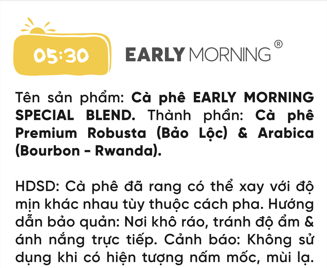 Early Morning Special Blend 5kg