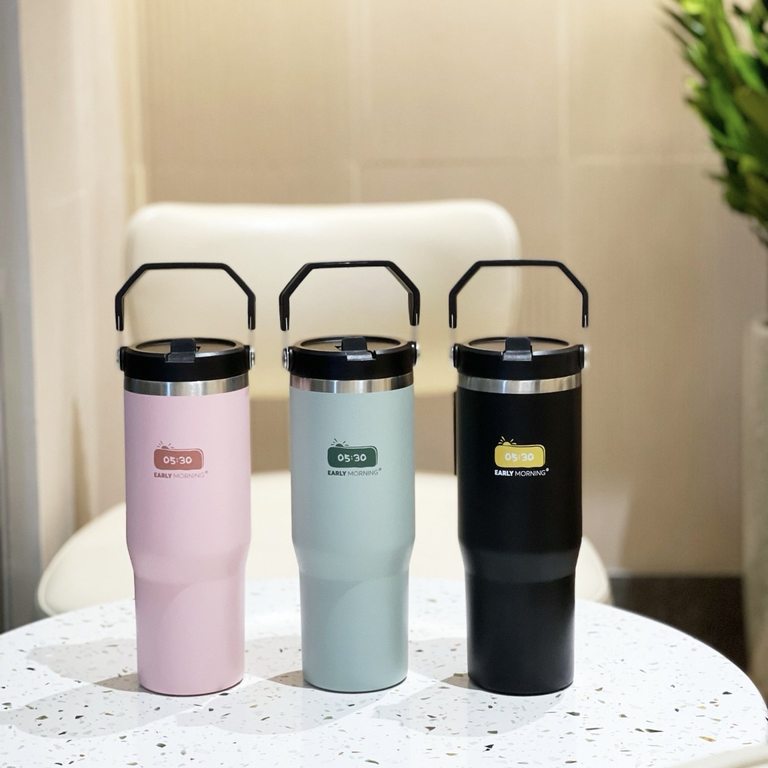 Bình giữ nhiệt Early Morning 30oz (900ml) Stainless Steel w/ Handle