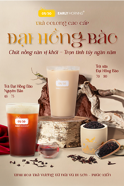 Poster Trà Đại Hồng Bào