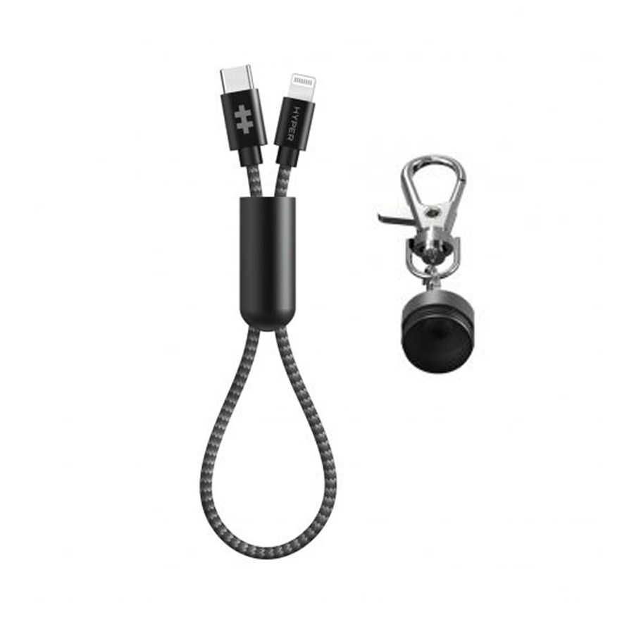 CÁP SẠC MFI USB-C TO LIGHTNING 18W HYPERDRIVE KEYCHAIN 1M