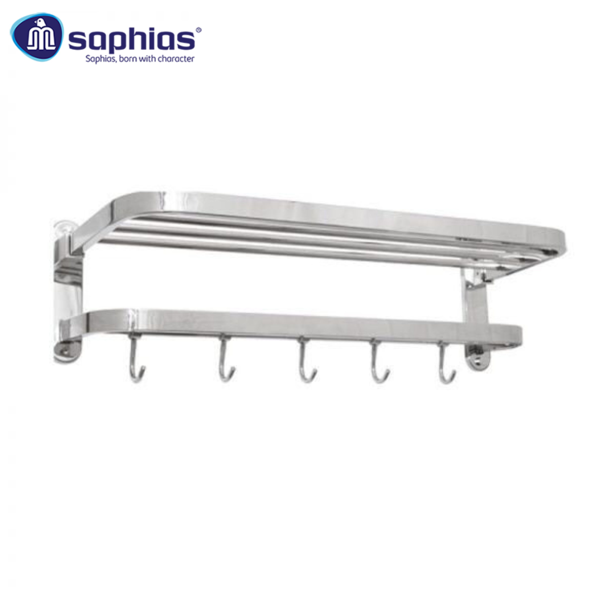 Vắt Khăn Giàn Inox 304 Bóng Saphias SS-6301B