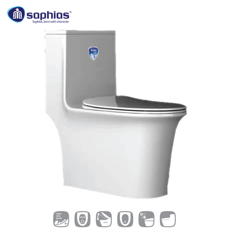 Bồn Cầu 1 Khối Saphias TS-999