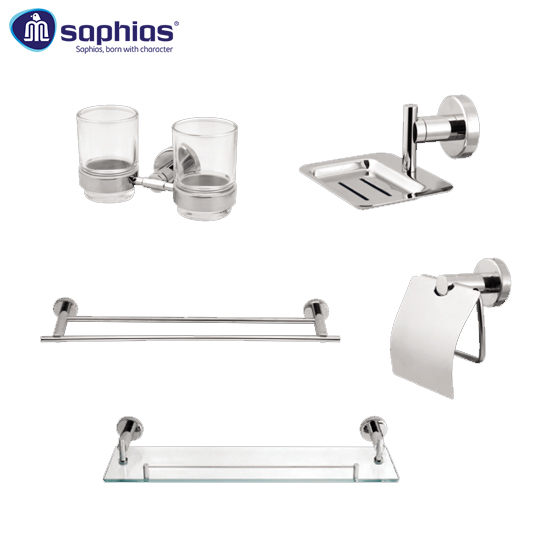 Bộ Phụ Kiện Nhà Tắm 5 Món Inox 304 Saphias SS-3040