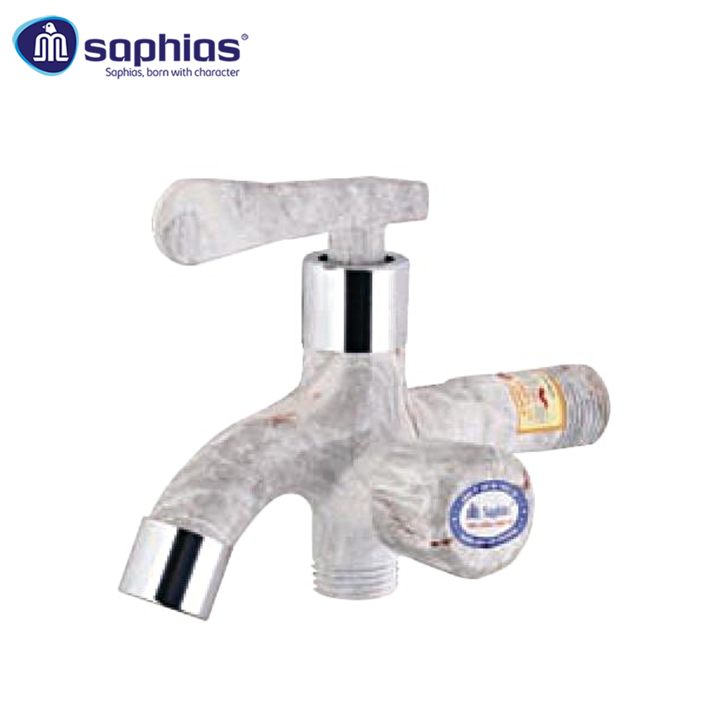 Sen Tắm Vân Đá Ghi Đỏ Saphias SP-5308G01