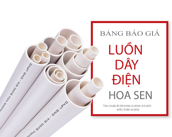 BẢNG BÁO GIÁ ỐNG LUỒN DÂY ĐIỆN