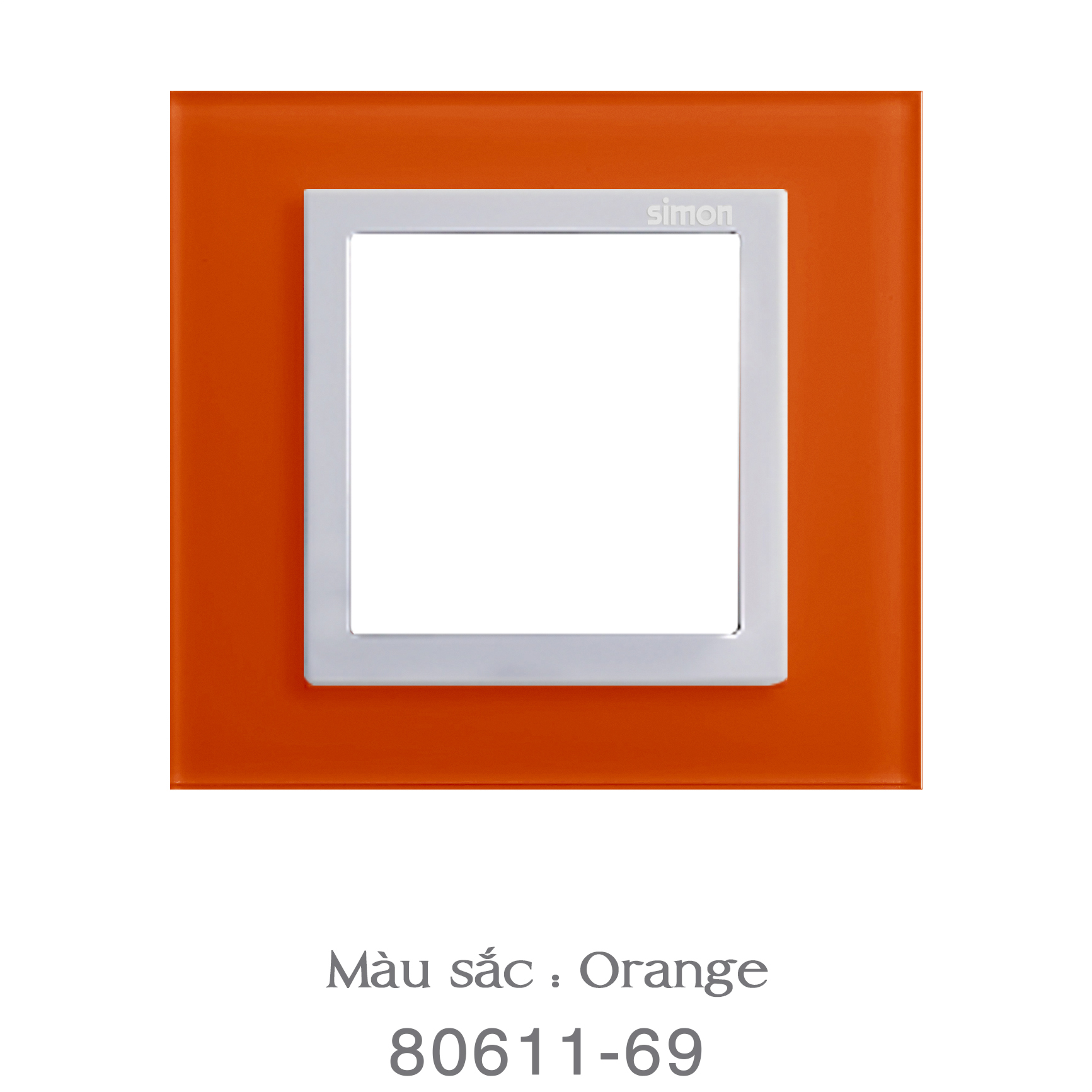 VIỀN ĐƠN MẶT KÍNH ( màu : Orange )