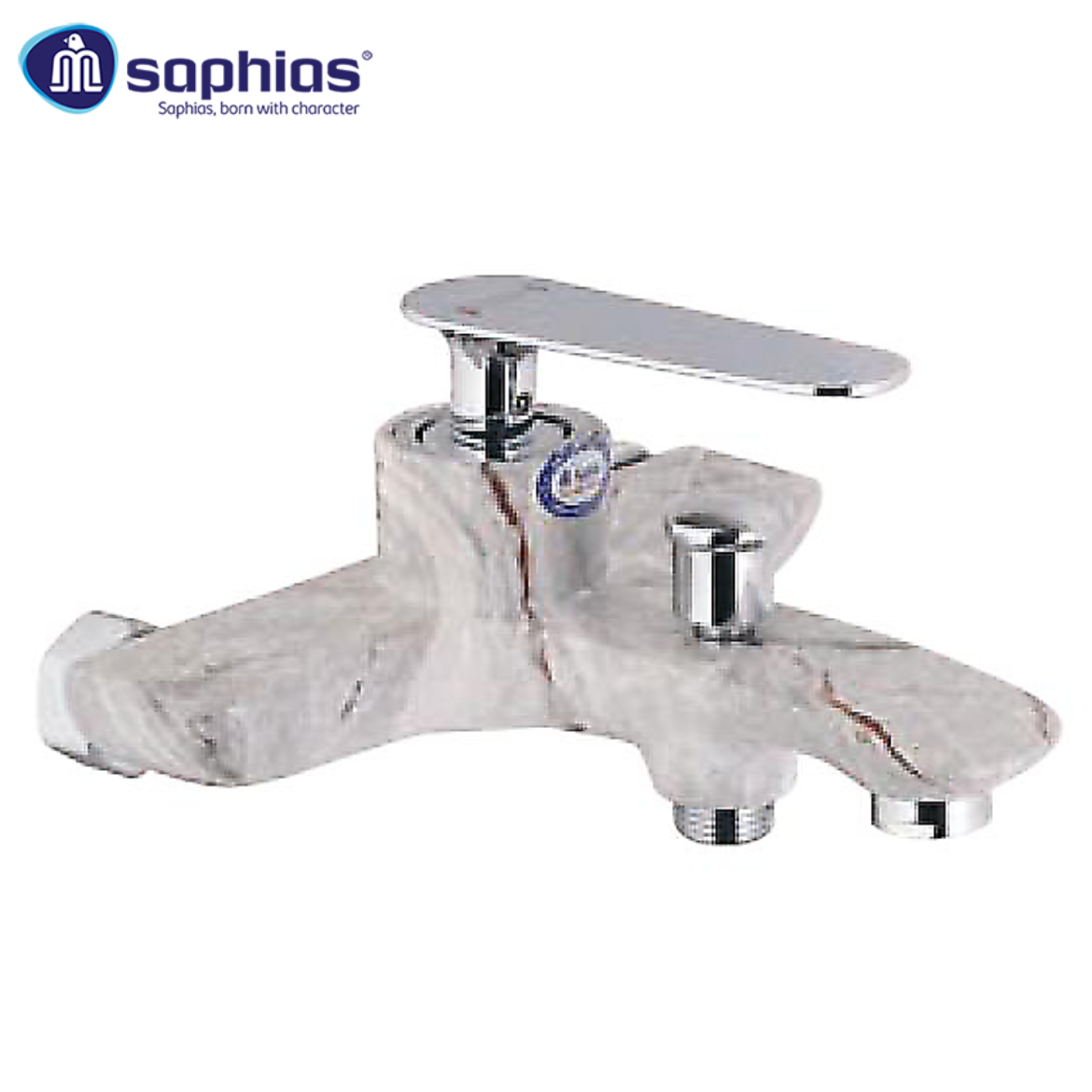 Sen Tắm Vân Đá Ghi Đỏ Saphias SP-205G01